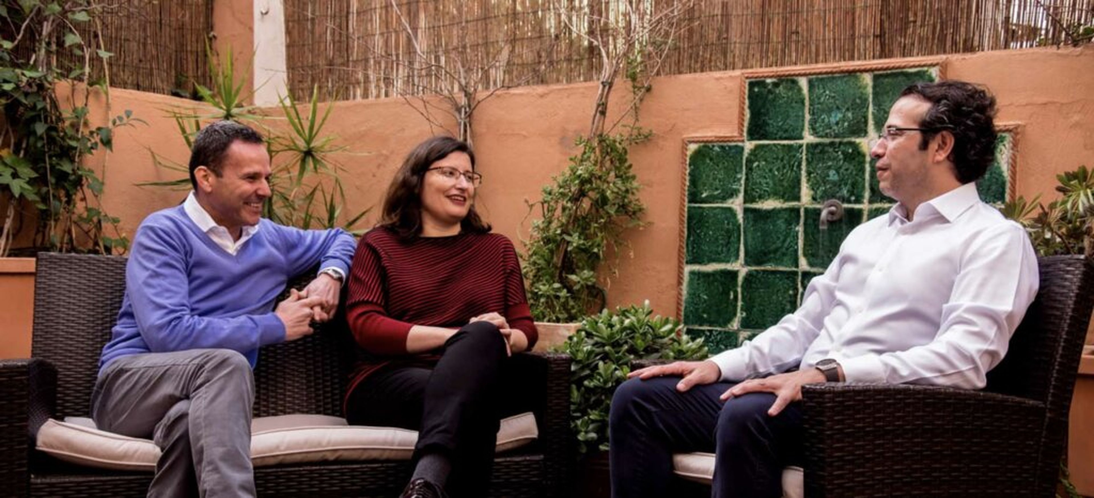 Jordi Bladé, Raquel Revilla y Andrés Montefeltro, cofundadores de Cubiq Foods.