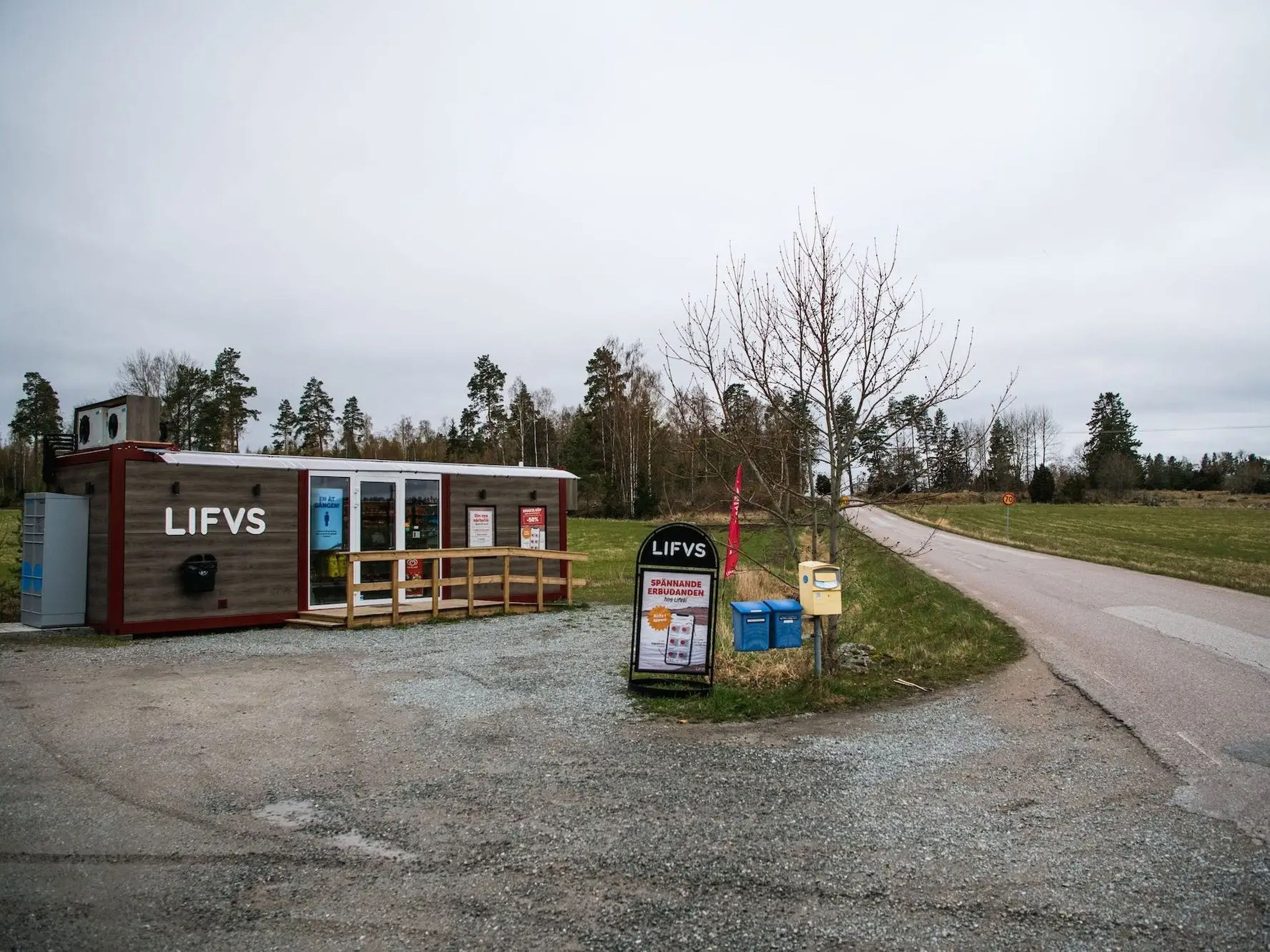 Un supermercado Lifvs en Veckholm, un pueblo de unos pocos cientos de personas, a unos 80 kilómetros de Estocolmo.
