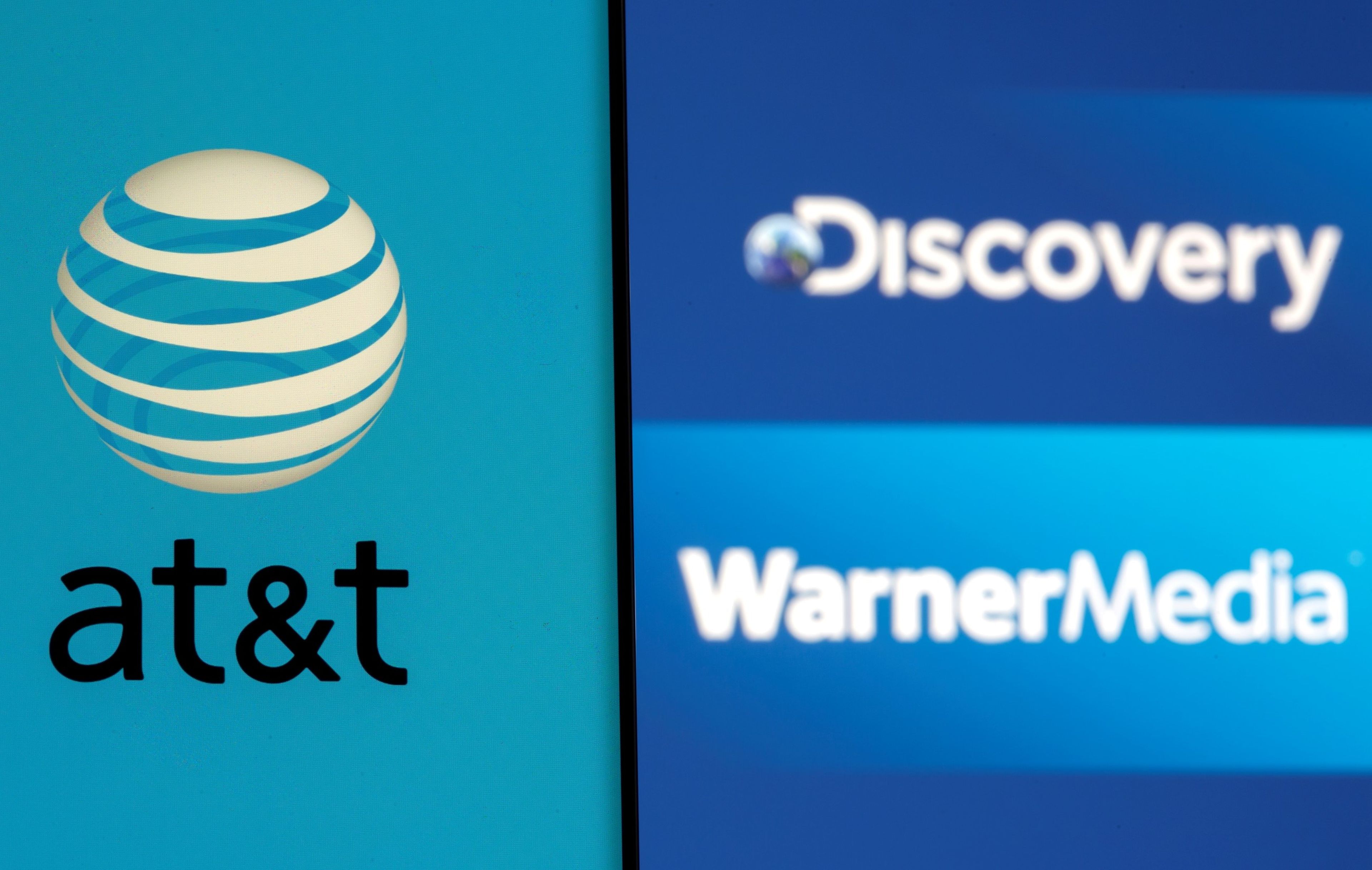 Logotipos de AT&T, Warner Media y Discovery