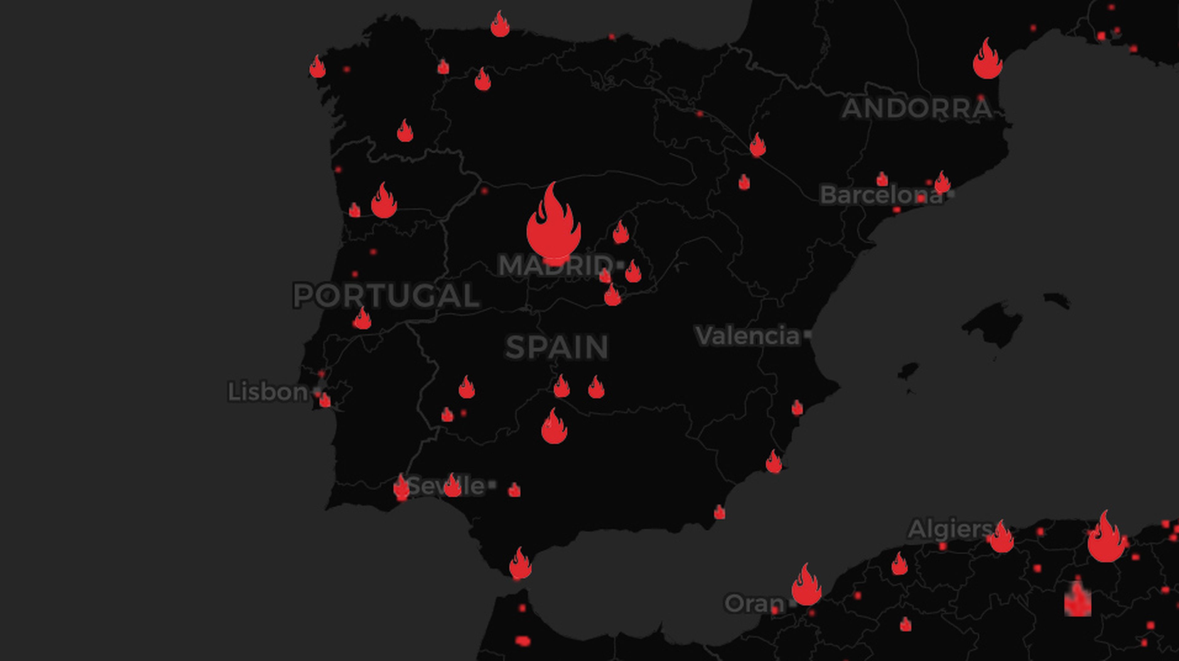 A veces Constitución oficial Con este mapa interactivo puedes consultar los incendios en España |  Business Insider España
