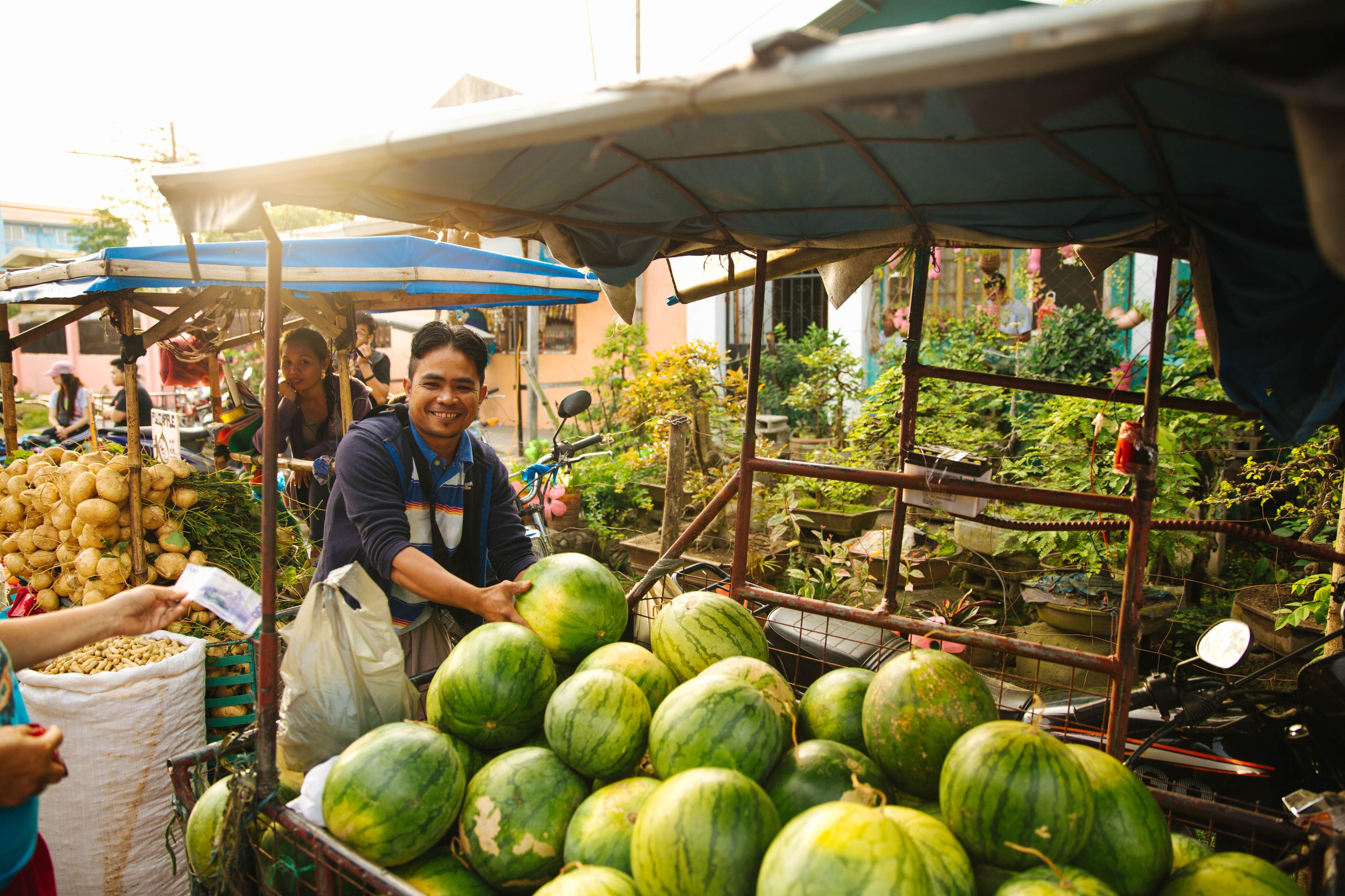 Mercado en Filipinas.