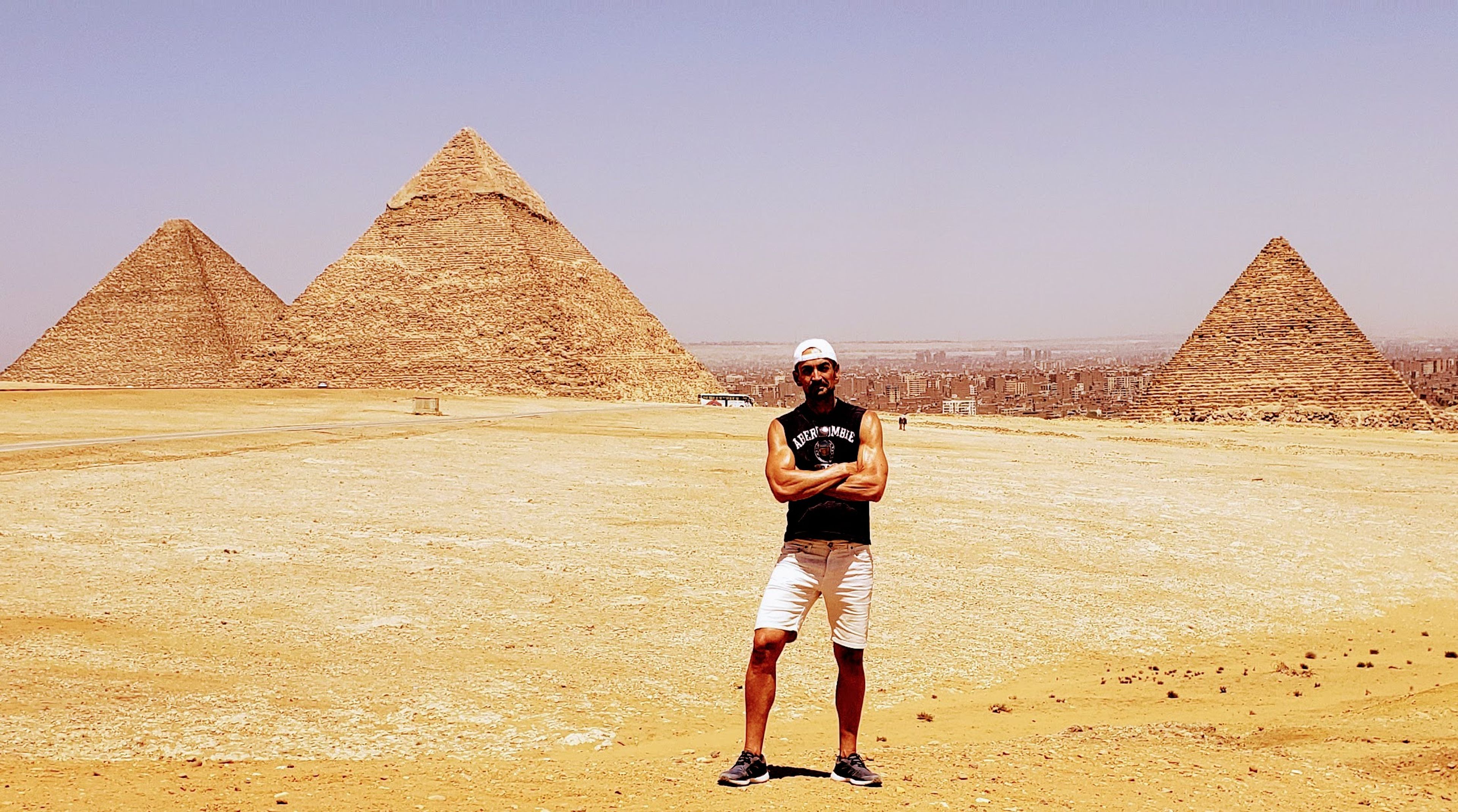 Las Pirámides de Guiza durante el pasado mes de julio, sin apenas turistas