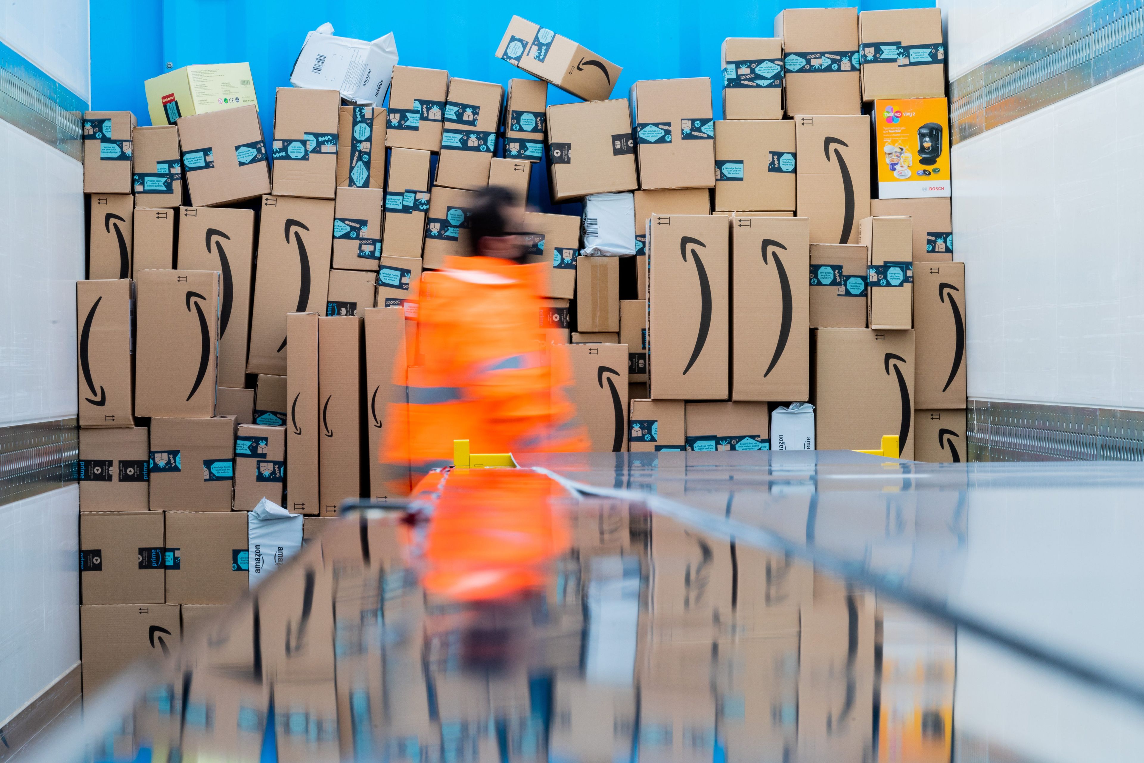 Repartidores de paquetes de Amazon