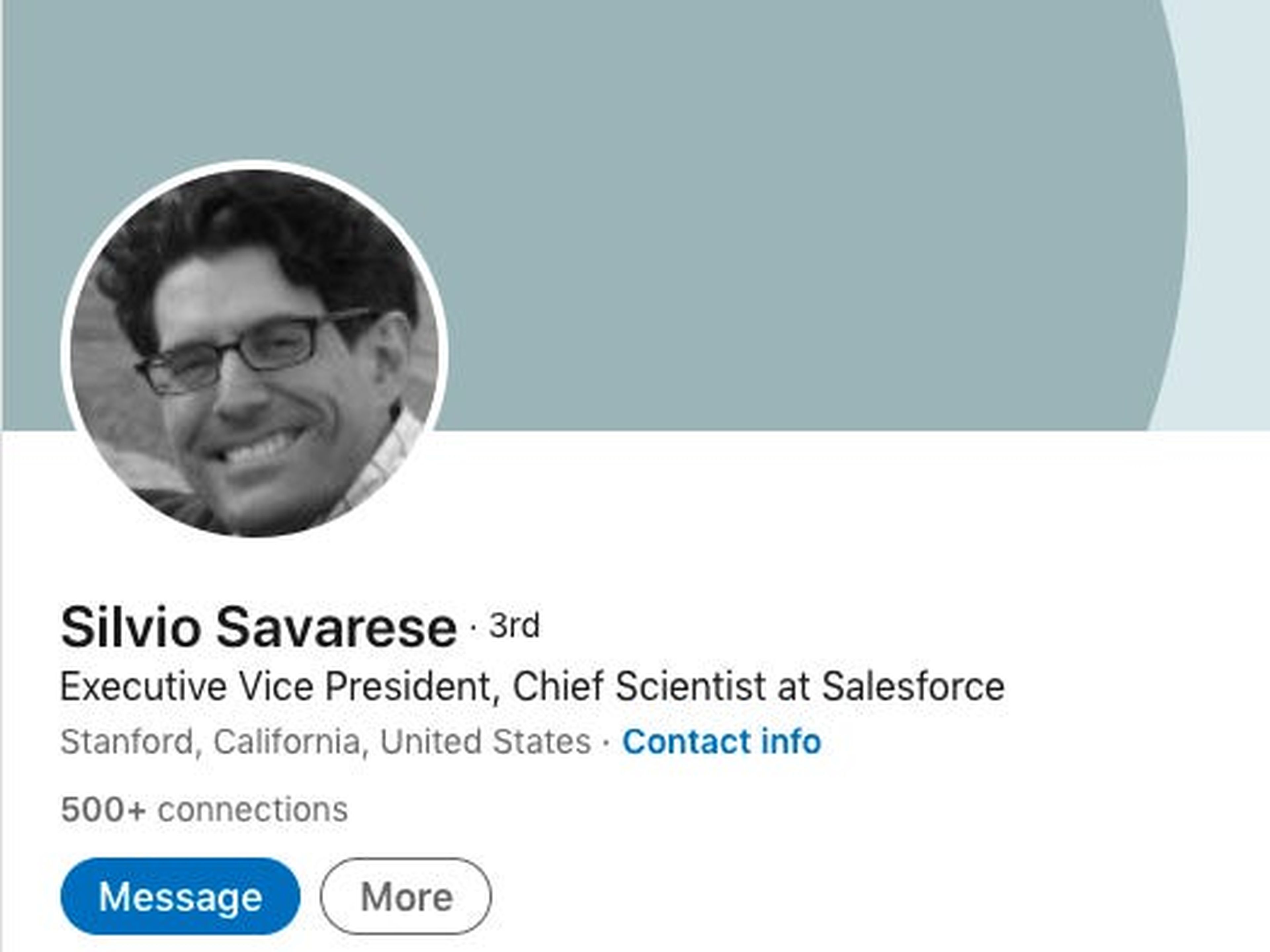 Silvio Savarese es el jefe de ciencia de datos de Salesforce.