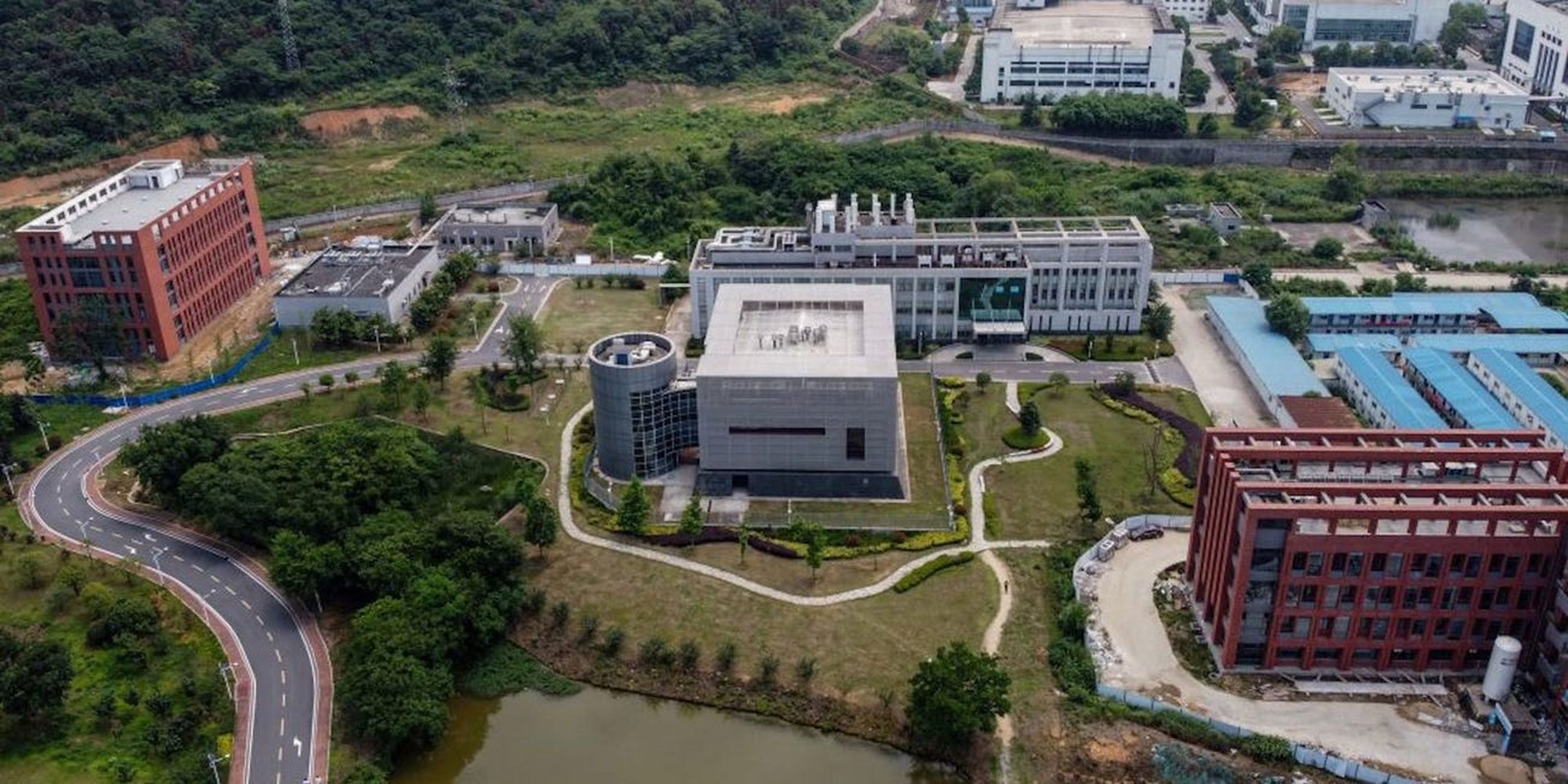 Vista aérea del Instituto de Virología de Wuhan (China)