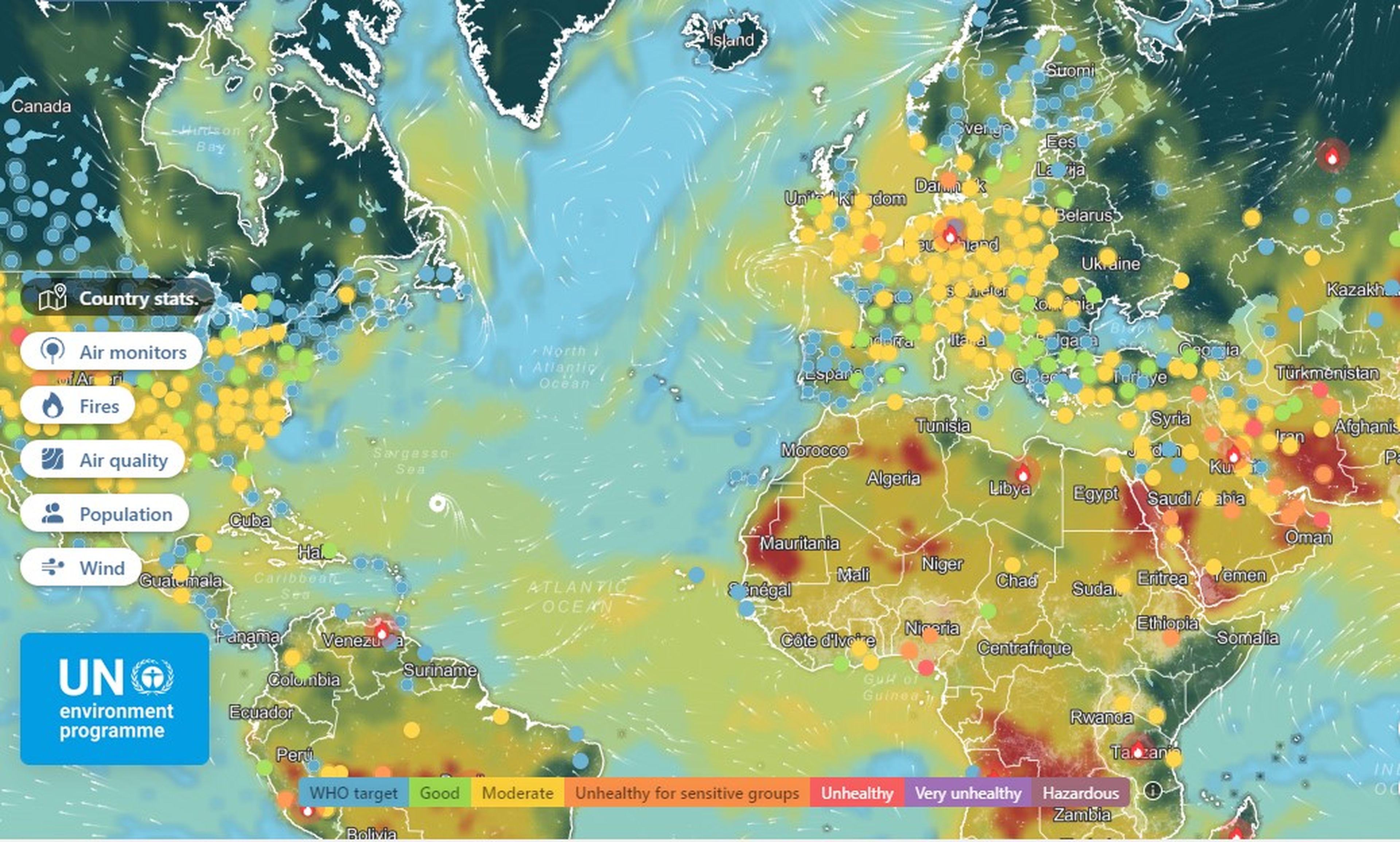 Más del 70% de la población mundial respira aire contaminado: este mapa interactivo muestra la situación de España y el resto de países