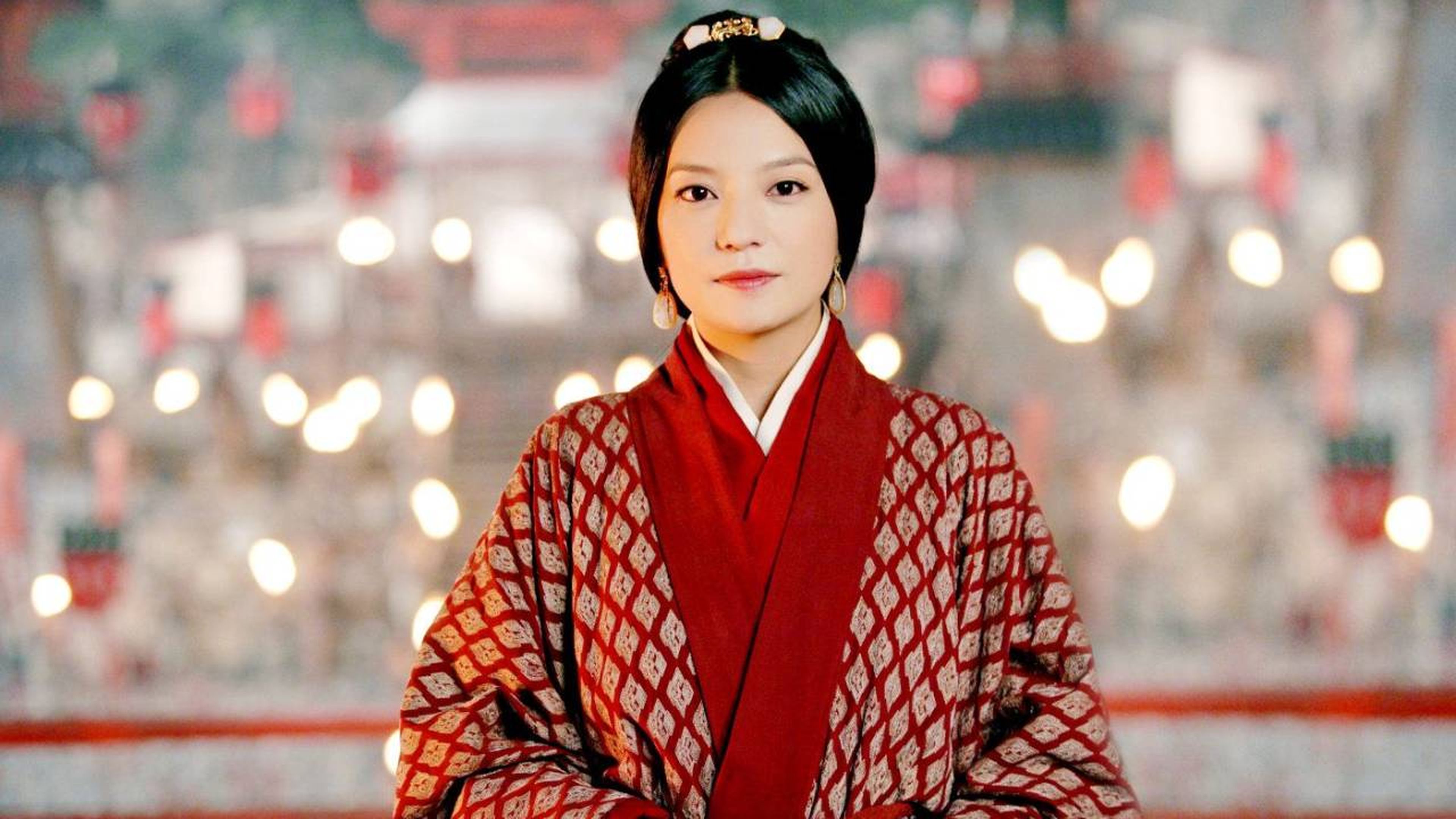 La actriz Zhao Wei como Sun Shangxiang en la película 'El acantilado rojo'.