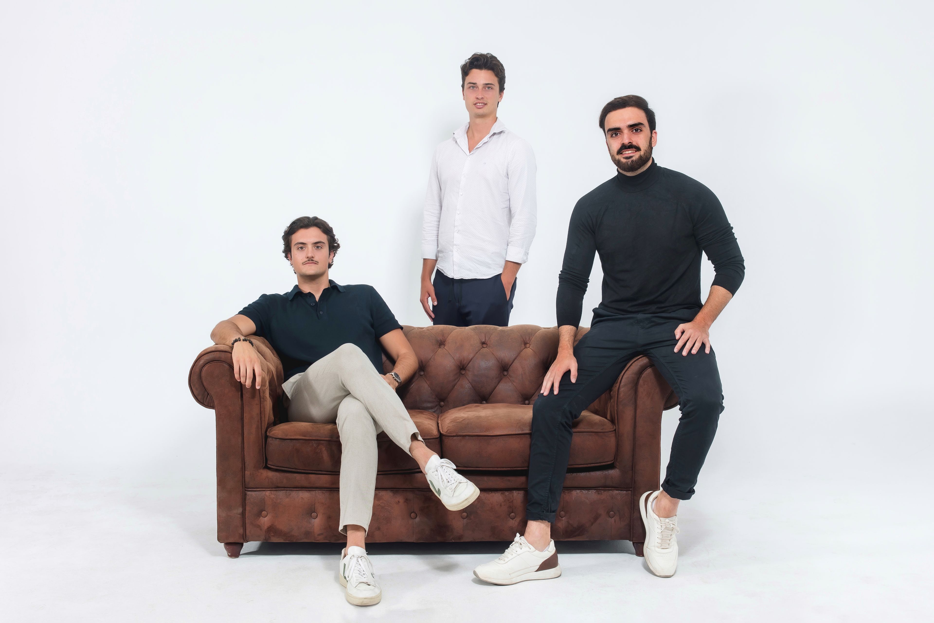 De izquierda a derecha, los cofundadores de Enzo Ventures, Iván Fernández, Markus Törstedt y Edgar Vicente. Enzo Ventures