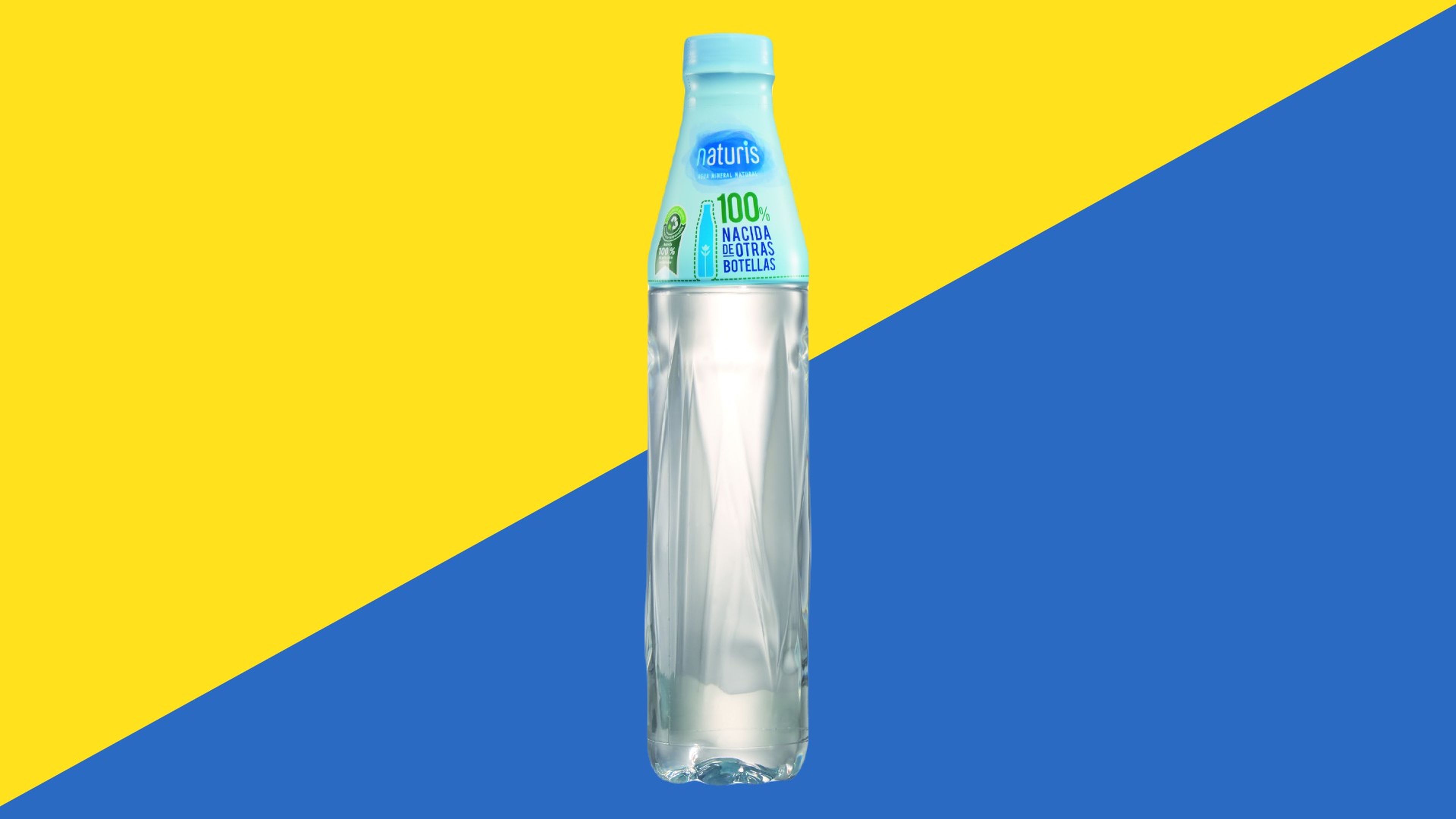 Lidl vende su botella rPET 100% plástico reciclado.
