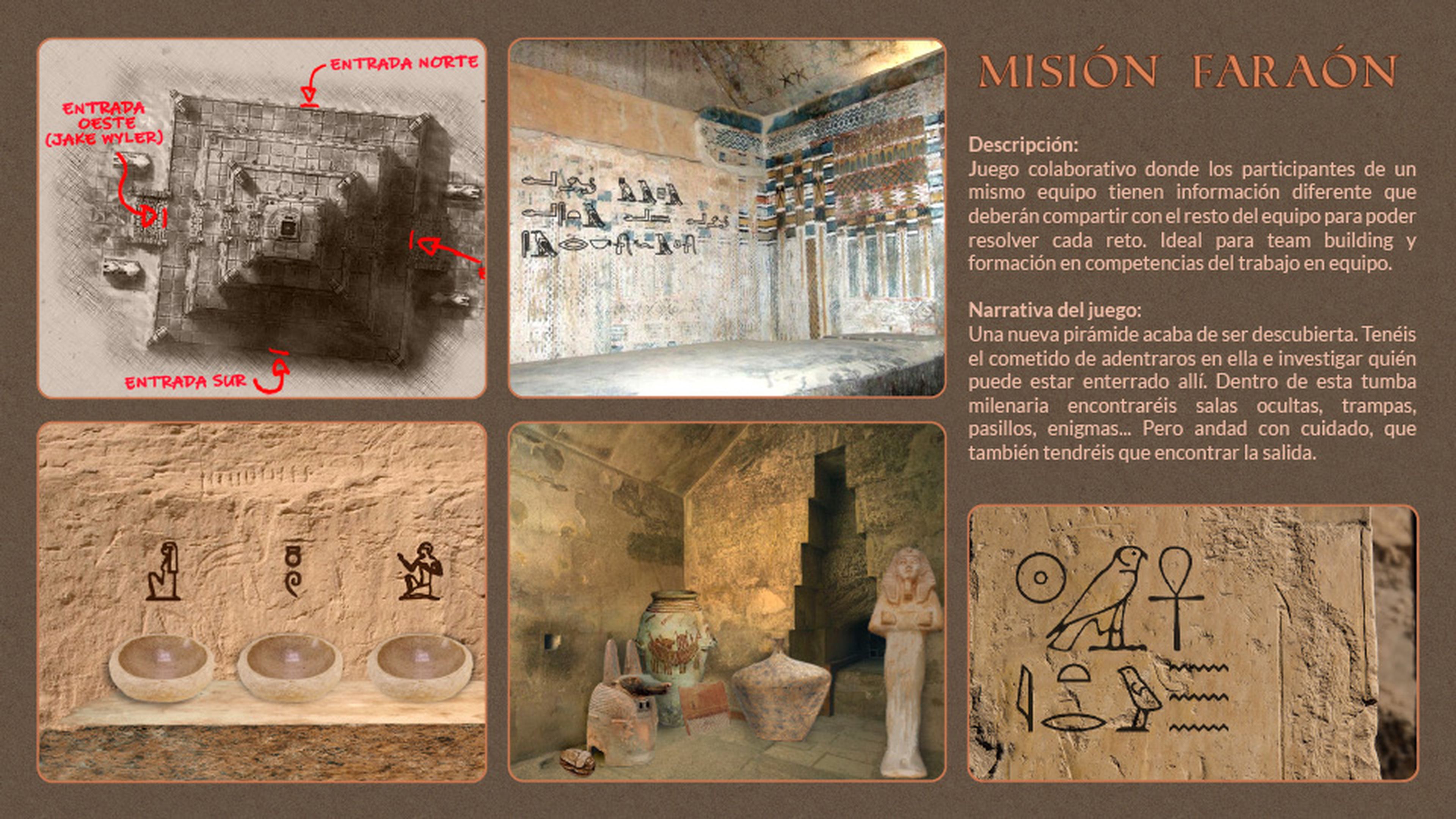'Misión Faraón', una de los Escape Room disponibles.