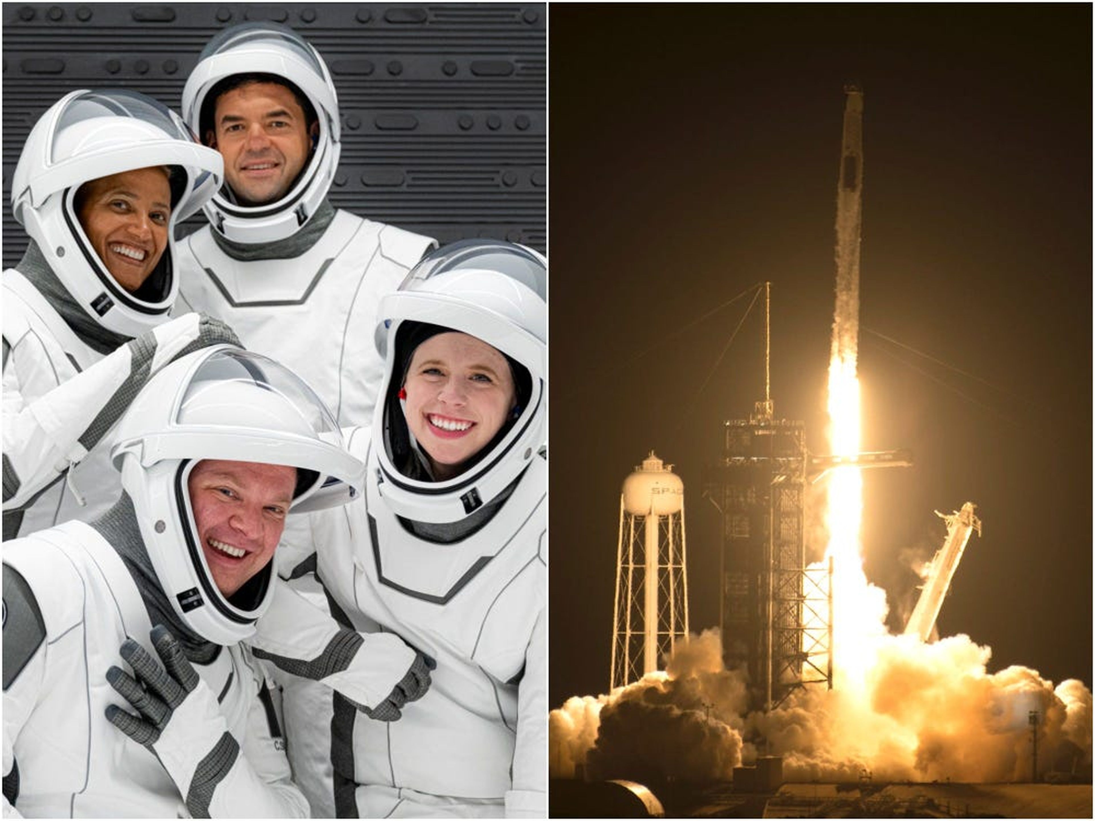 La tripulación de Inspiration4 despegó a bordo de un cohete Falcon 9 el 15 de septiembre de 2021.