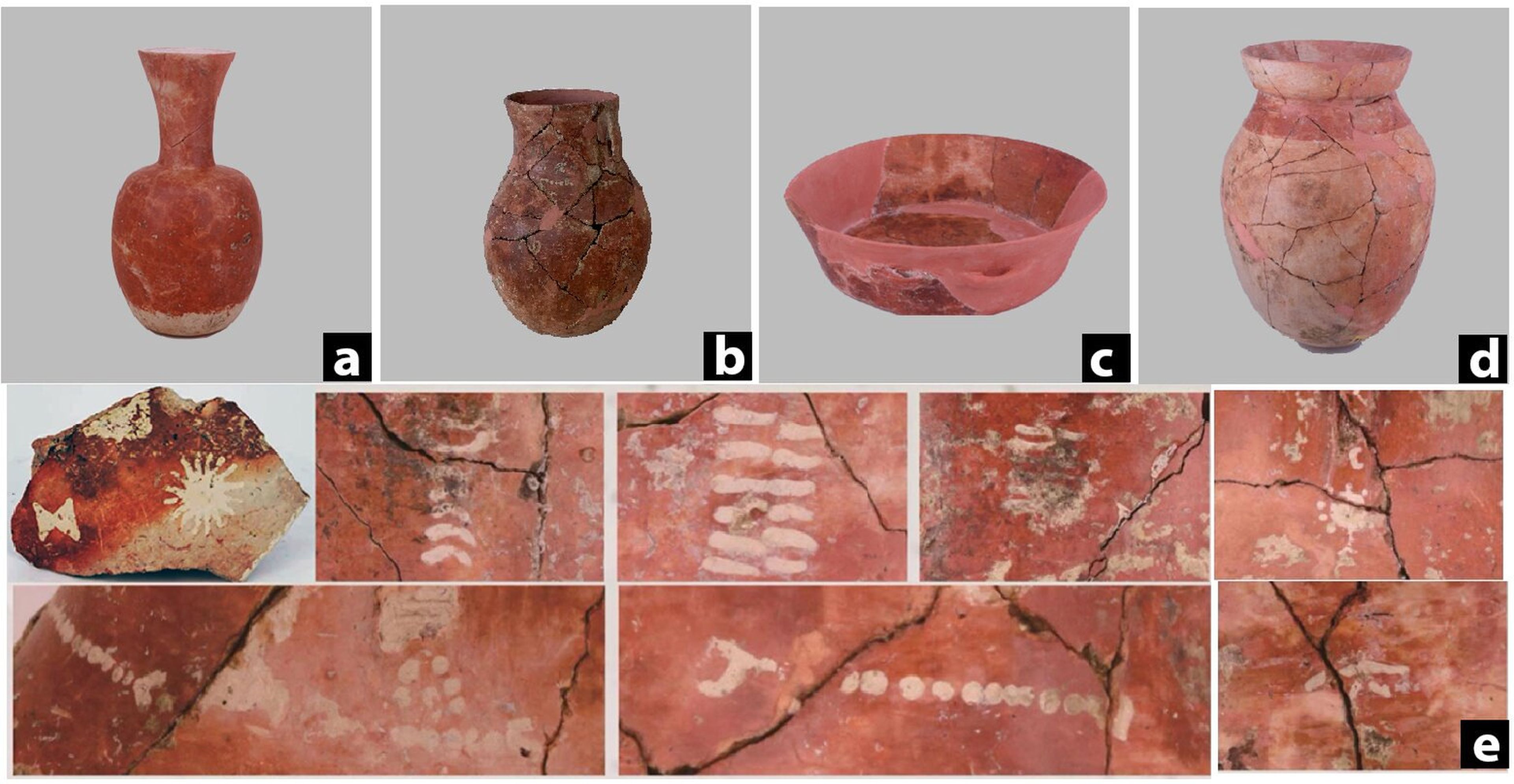 Los tipos de cerámica más representativos recuperados en la localidad china de Qiaotou.