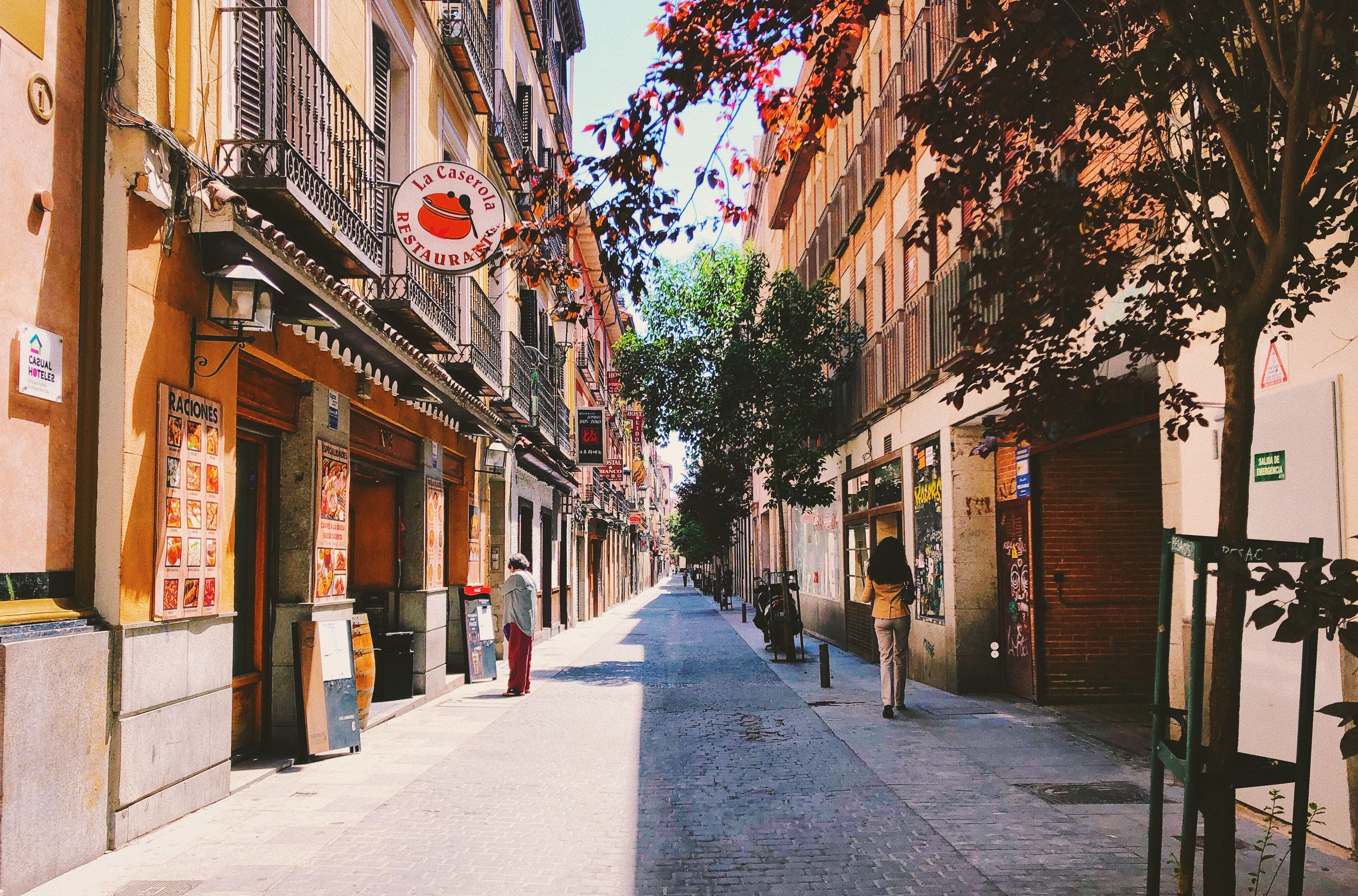 Una calle de Madrid.