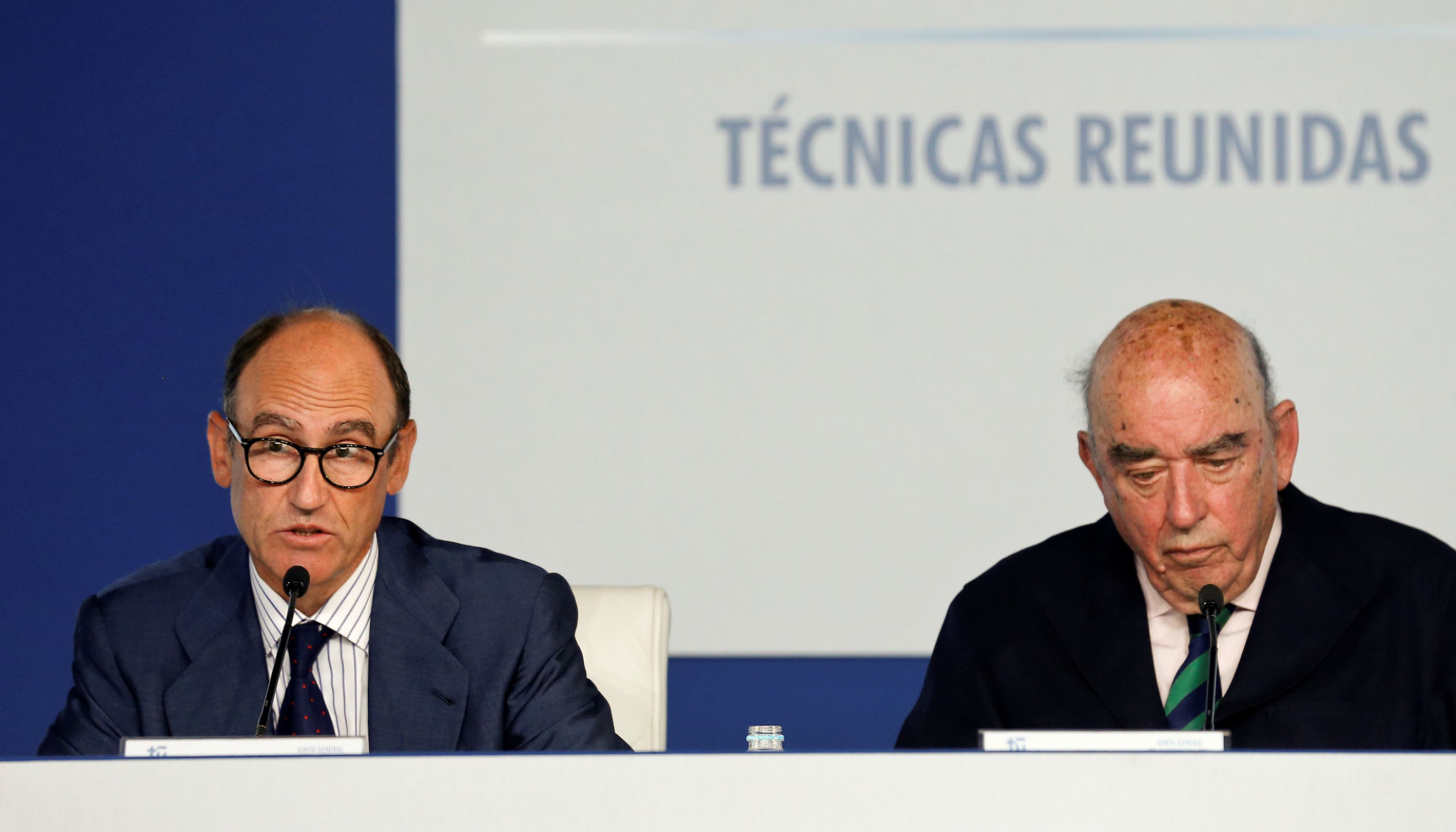 El CEO de Técnicas Reunidas, Juan Lladó, y el presidente de la compañía, José Lladó