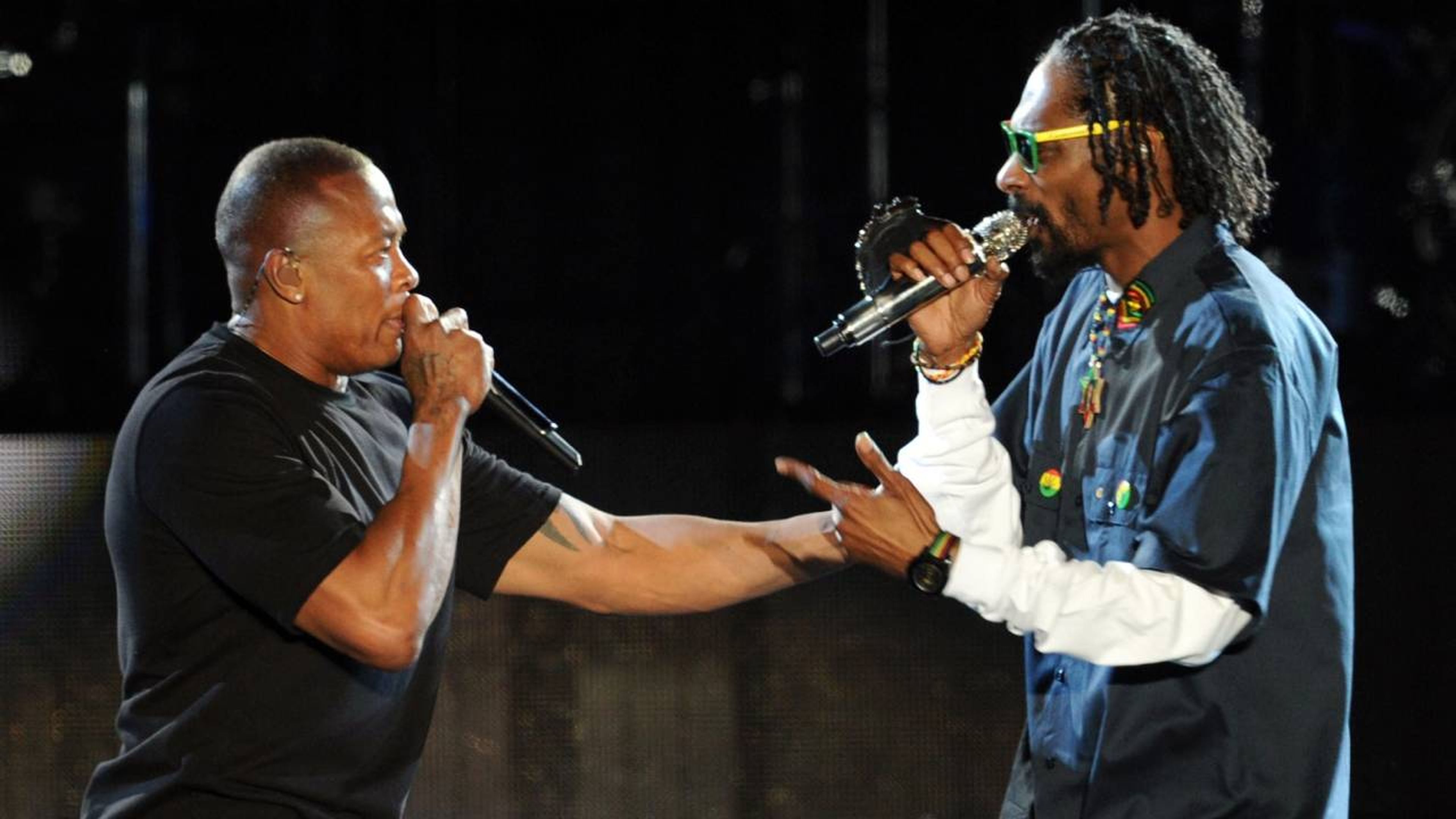 Dr. Dre junto con Snoop Dogg. Hablando de 'GTA'. Posiblemente.