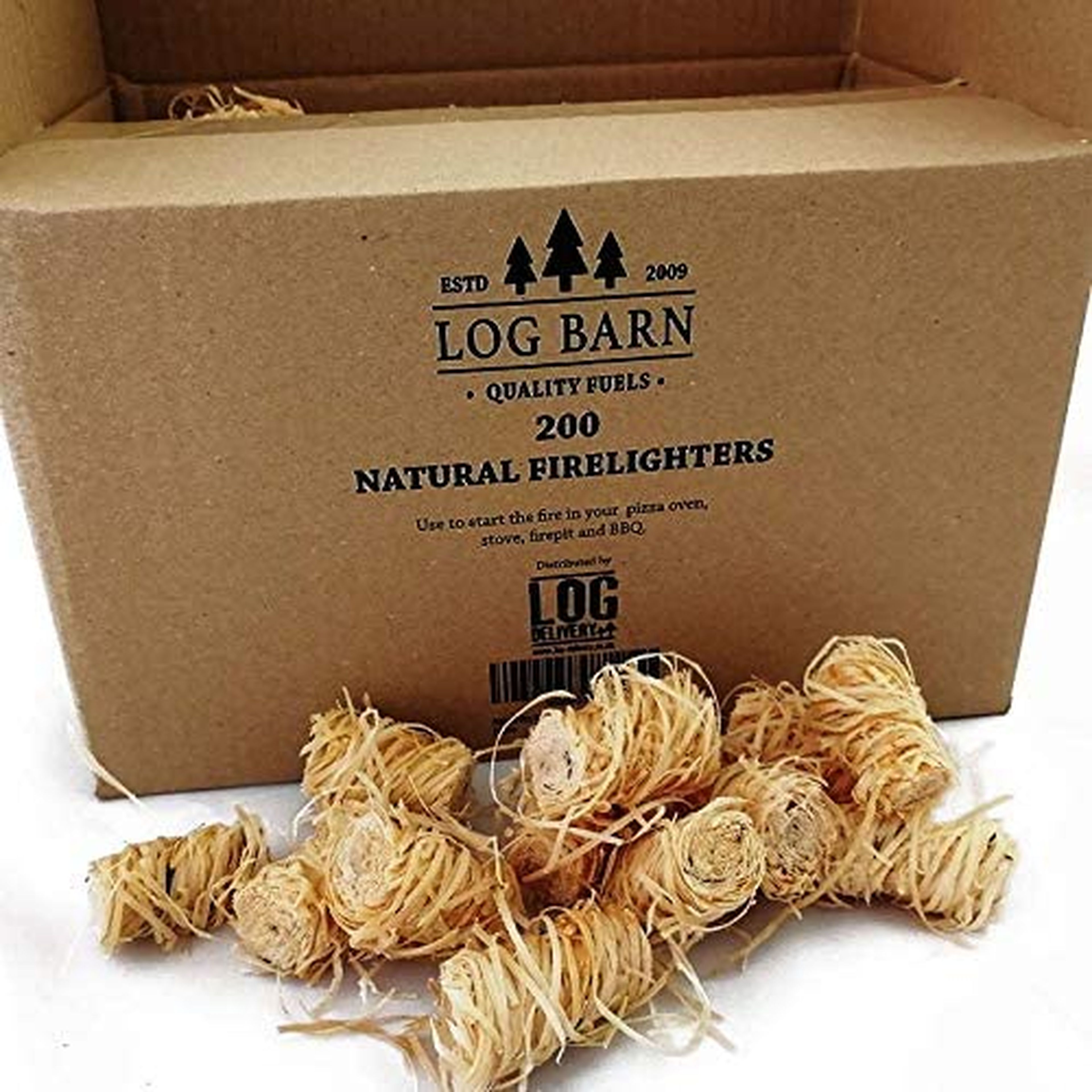 Encendedores de madera Natural ECO Log-Barn