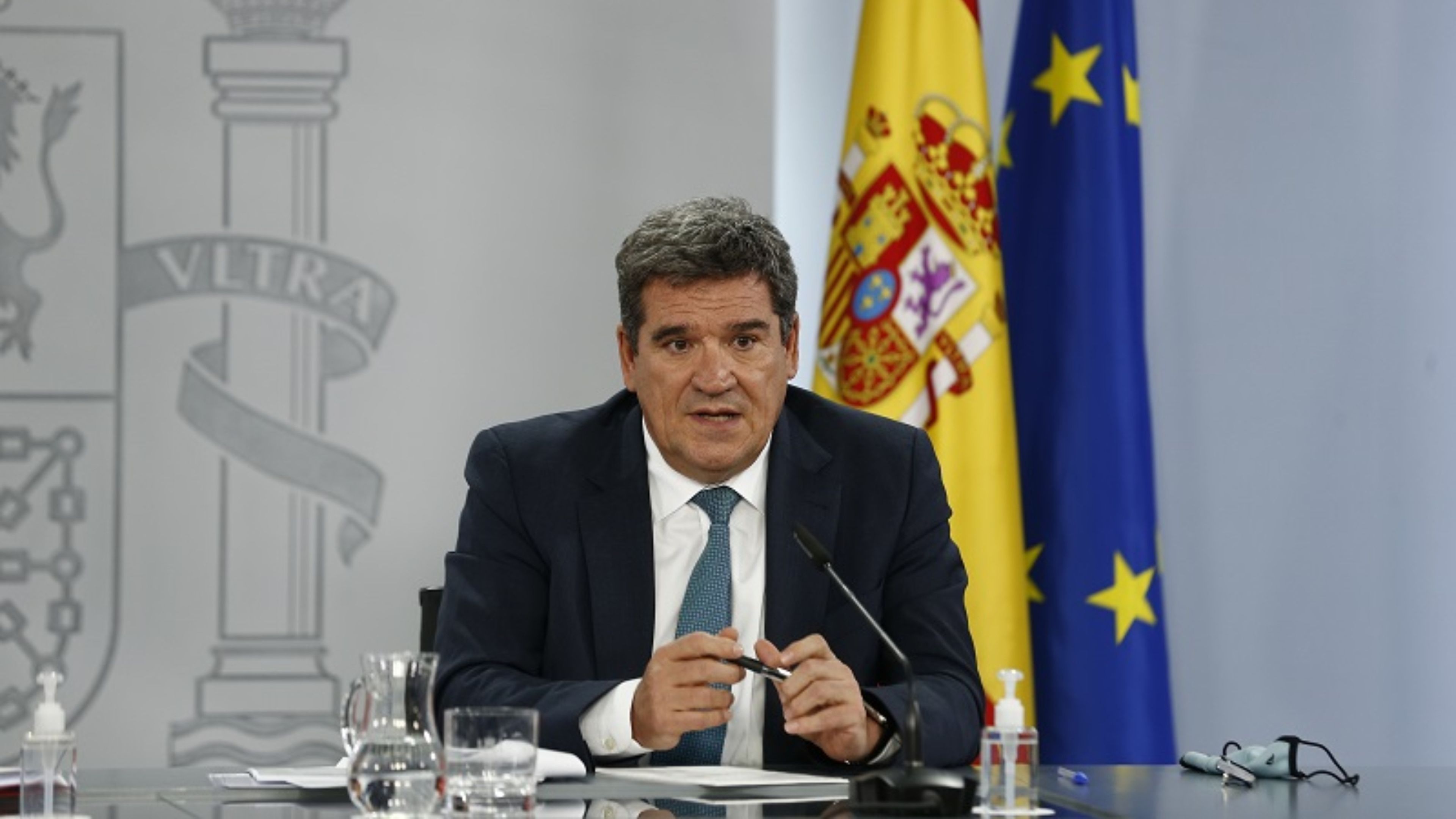 El ministro de Inclusión, Seguridad Social y Migraciones, José Luis Escrivá, en una rueda de prensa tras un Consejo de Ministros