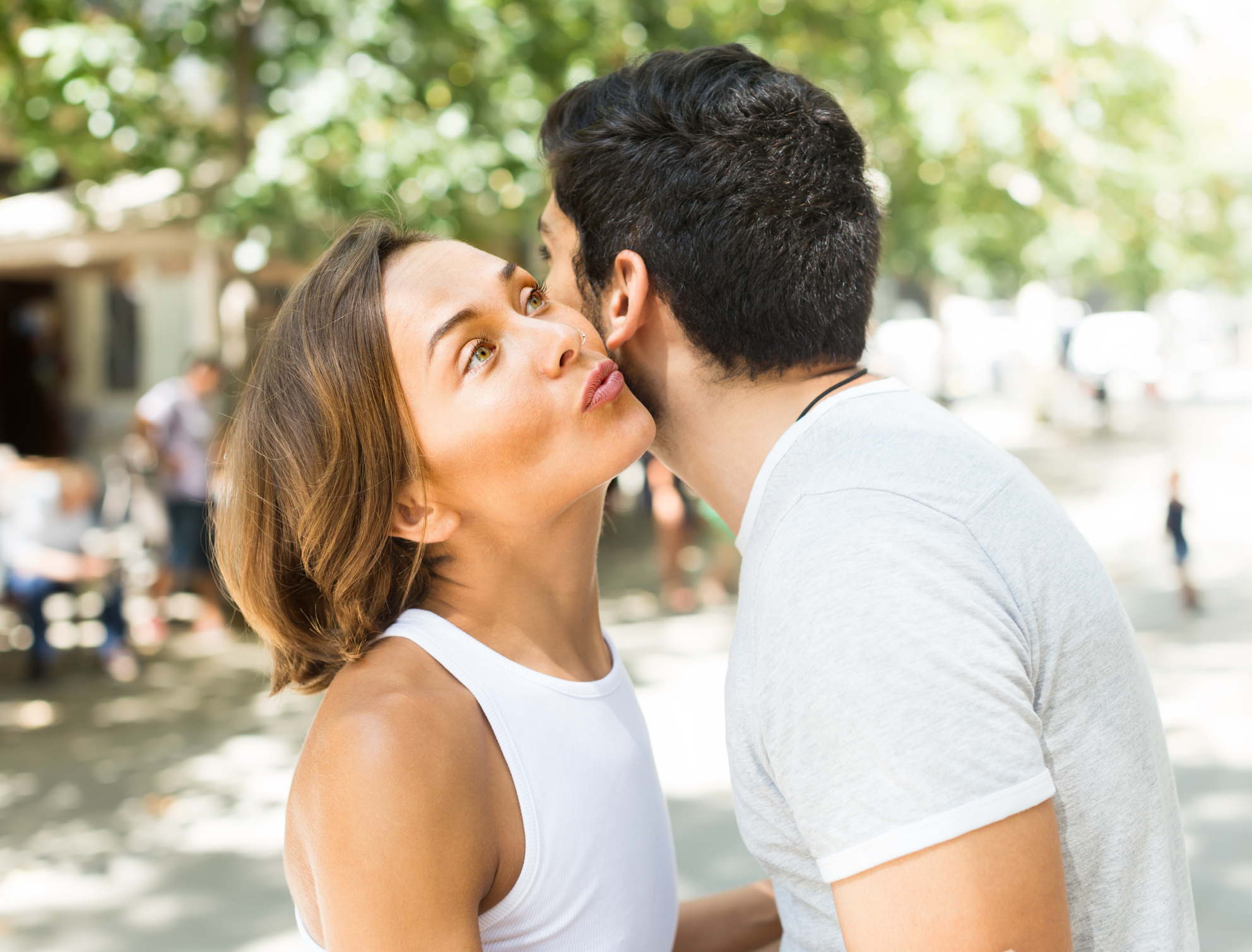 Kissing White Girl