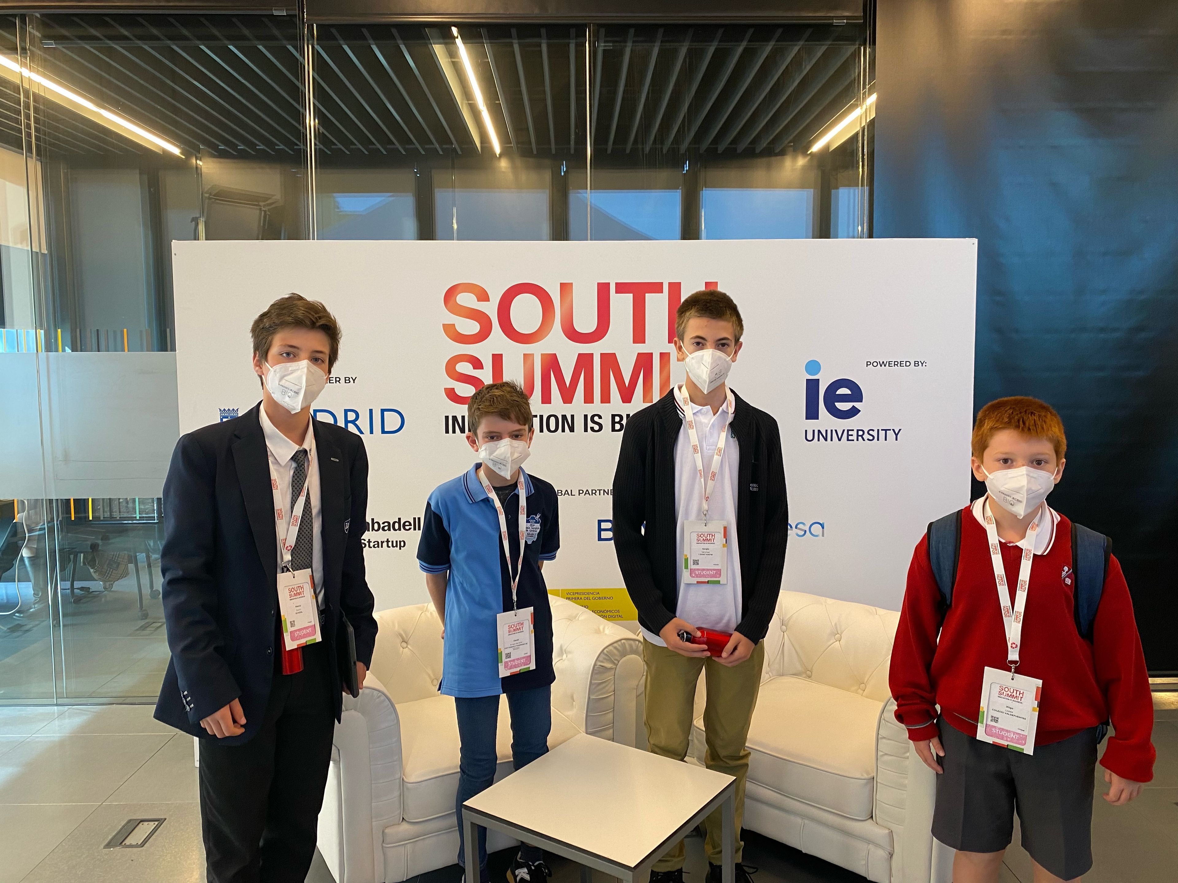 Alumnos ponentes en South Summit Kids 2021 en Madrid.
