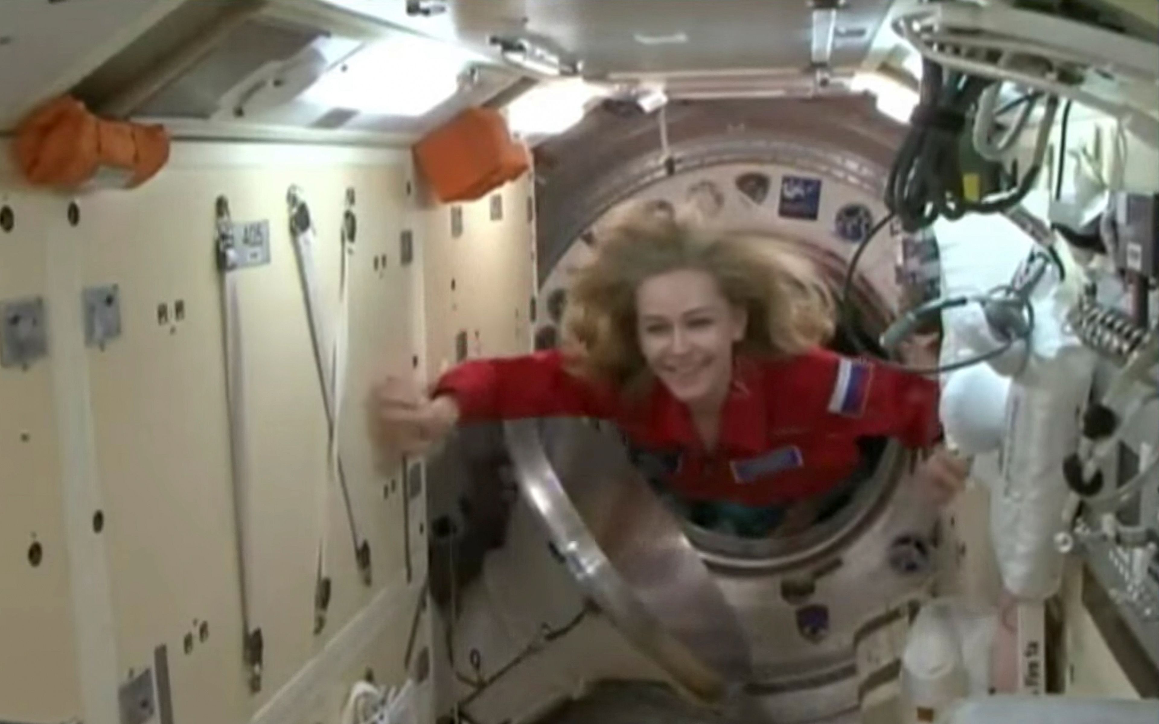 Yulia Peresild en la Estación Espacial Internacional