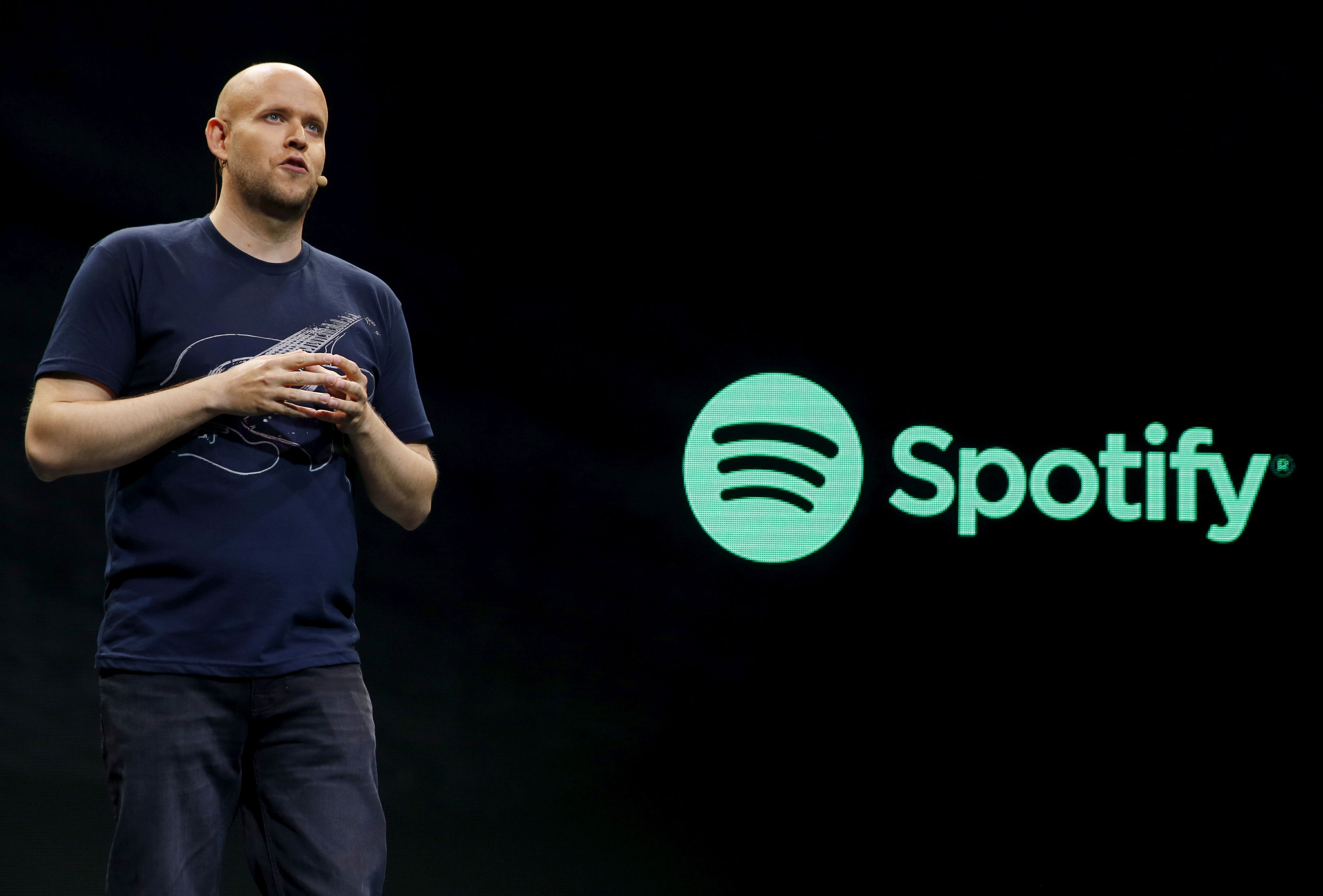 El CEO de Spotify, Daniel Ek, durante un evento en Nueva York.