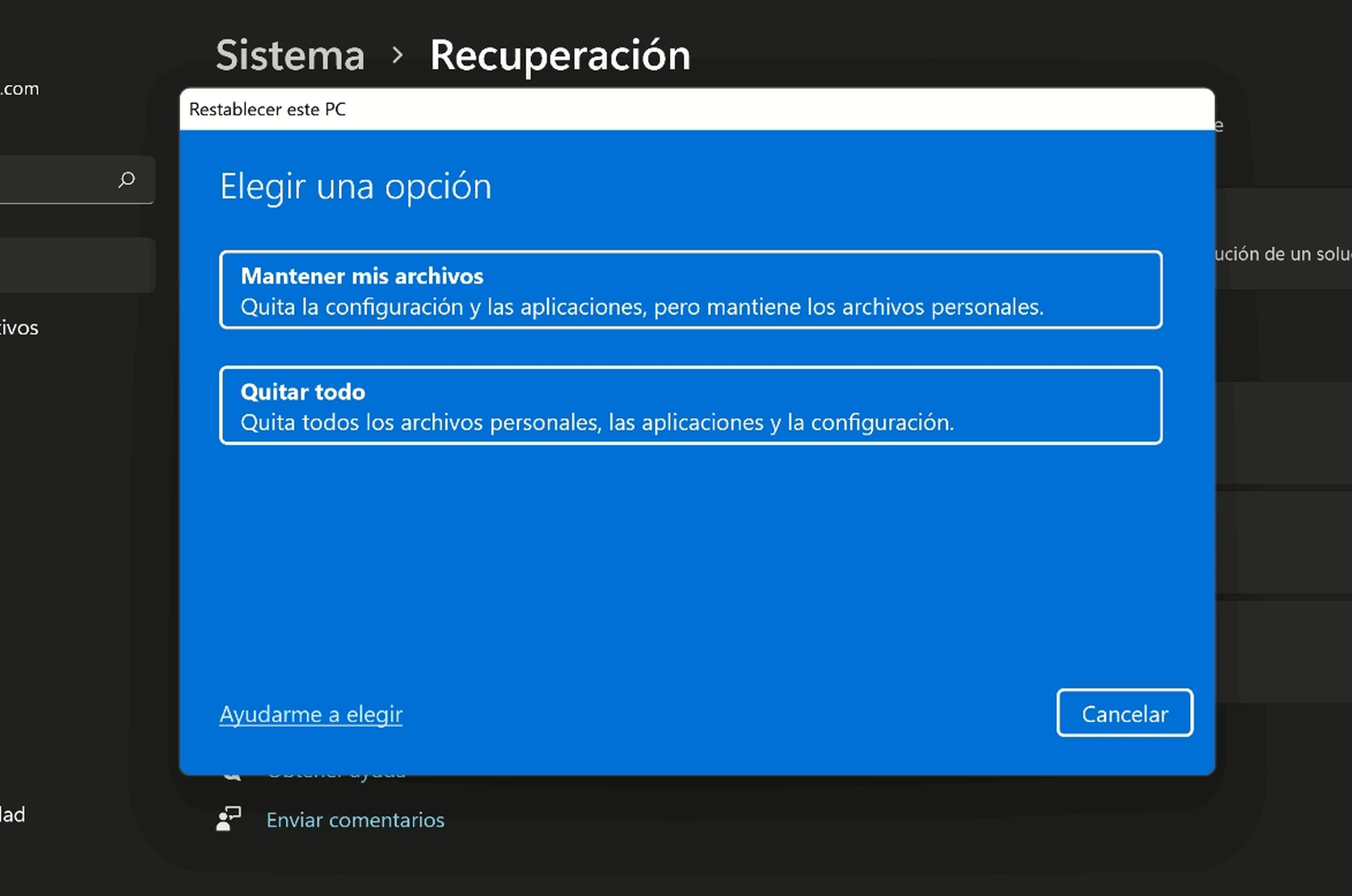 Formatear Windows 11