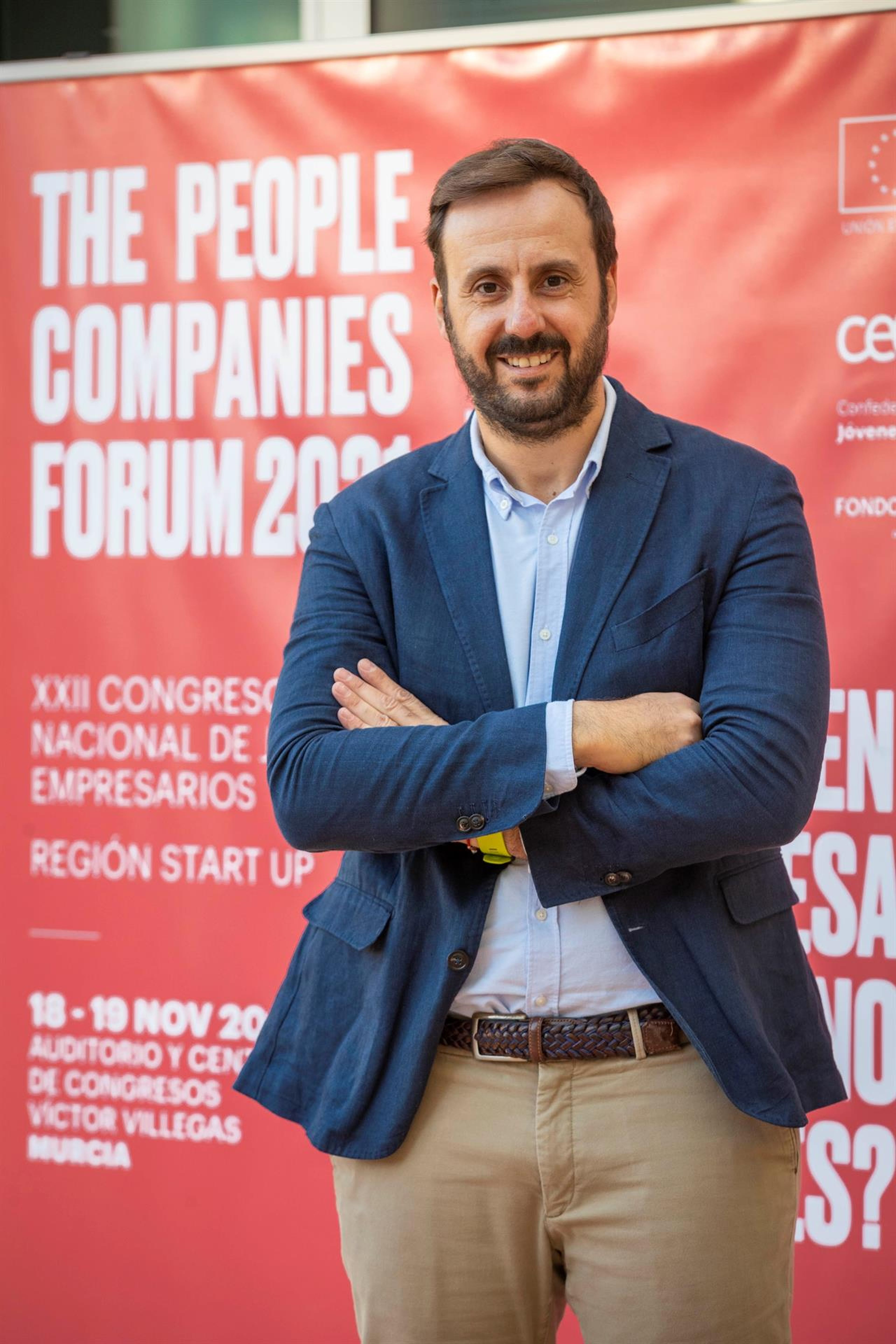 Ginés Ángel García, presidente de AJE Murcia