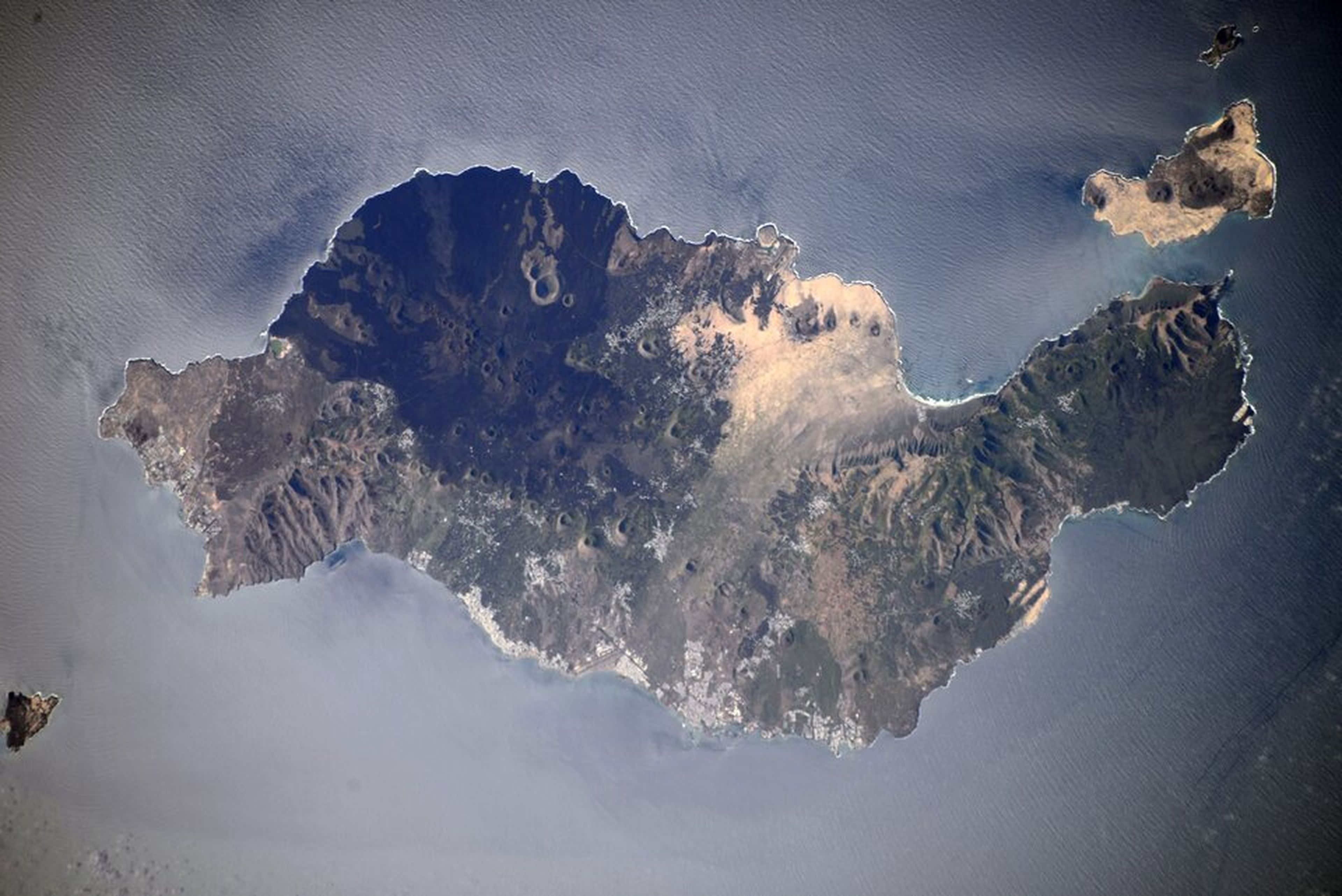 Lanzarote desde el espacio.