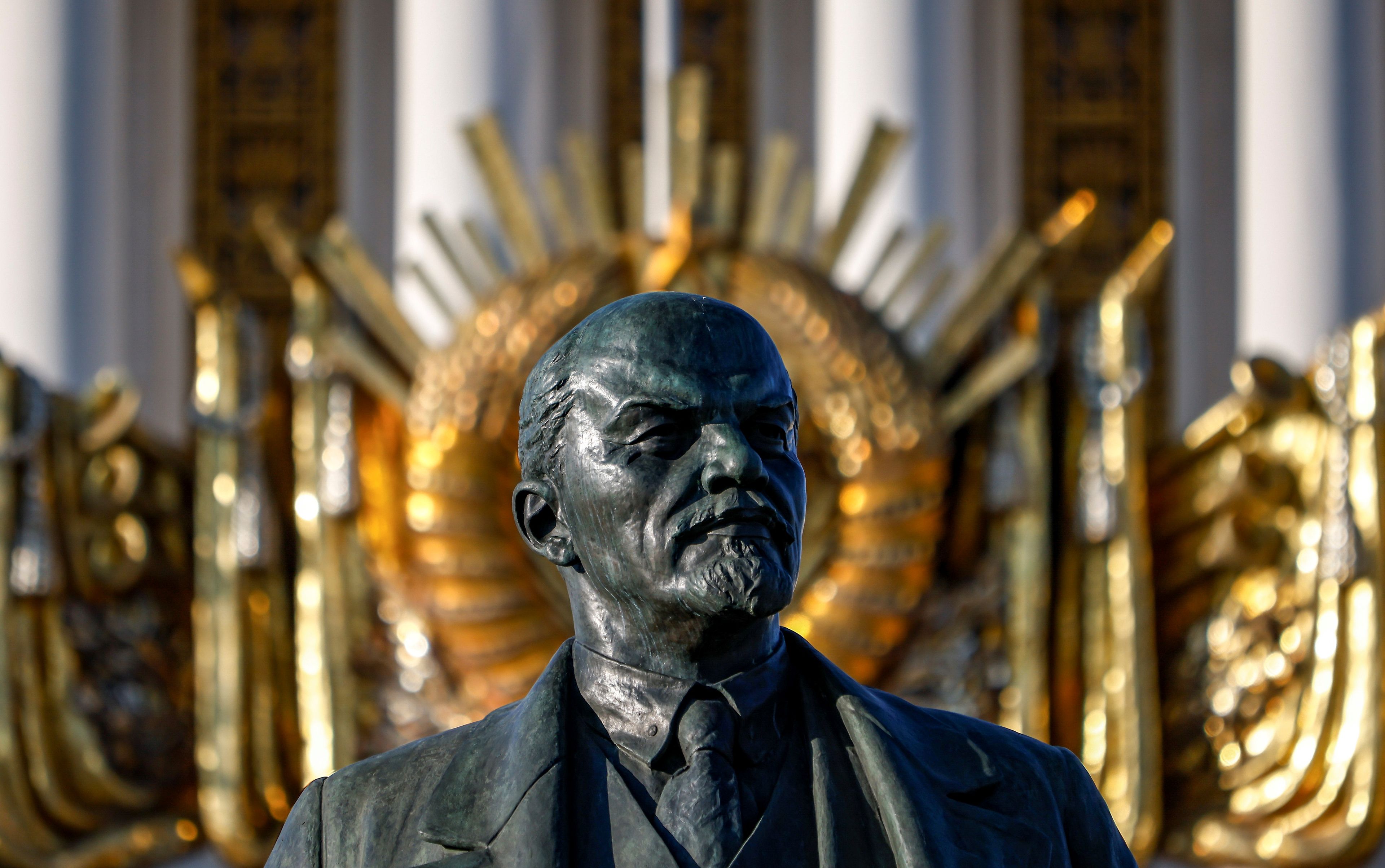 Estatua de Lenin.