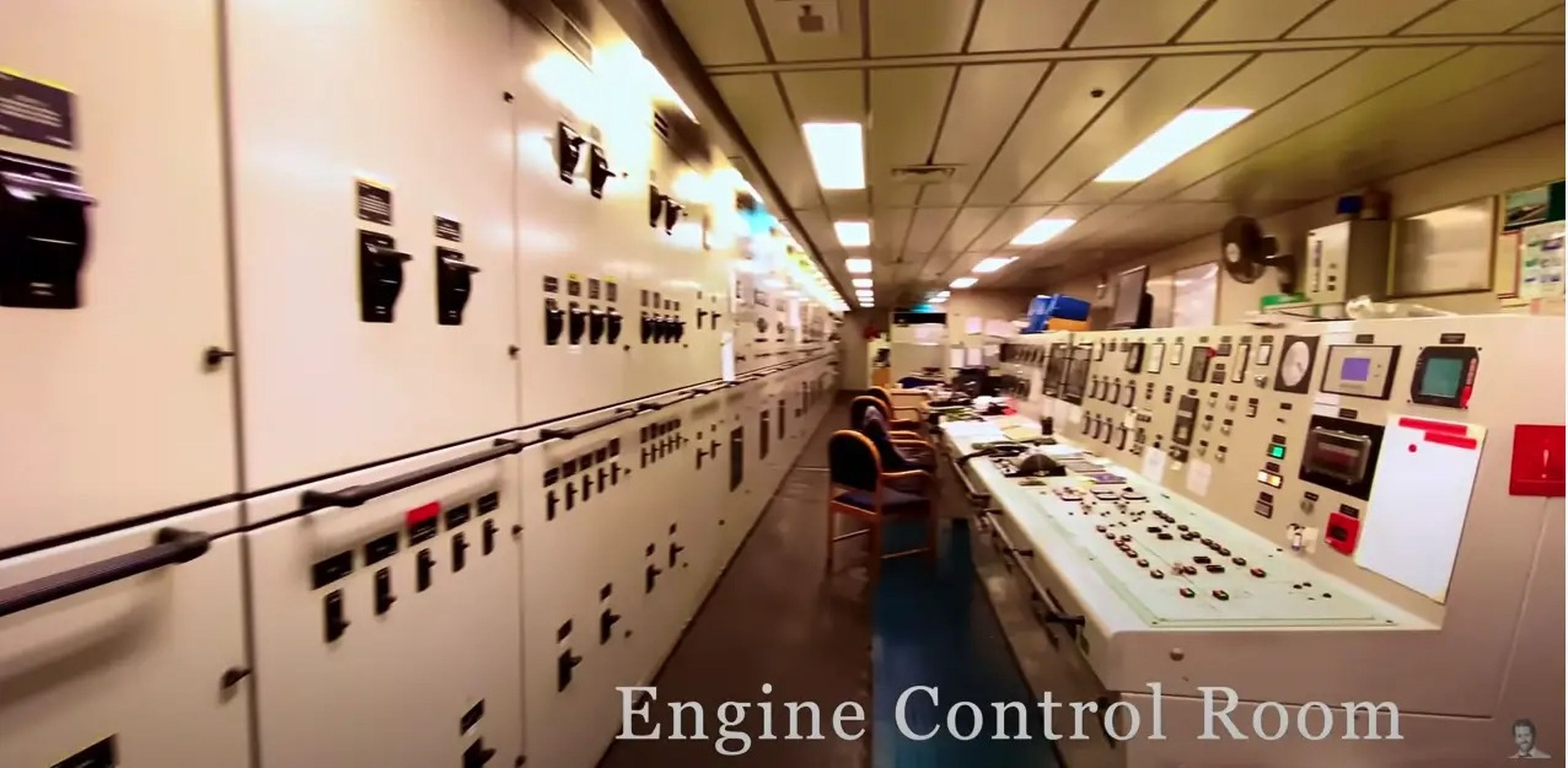 The engine control room