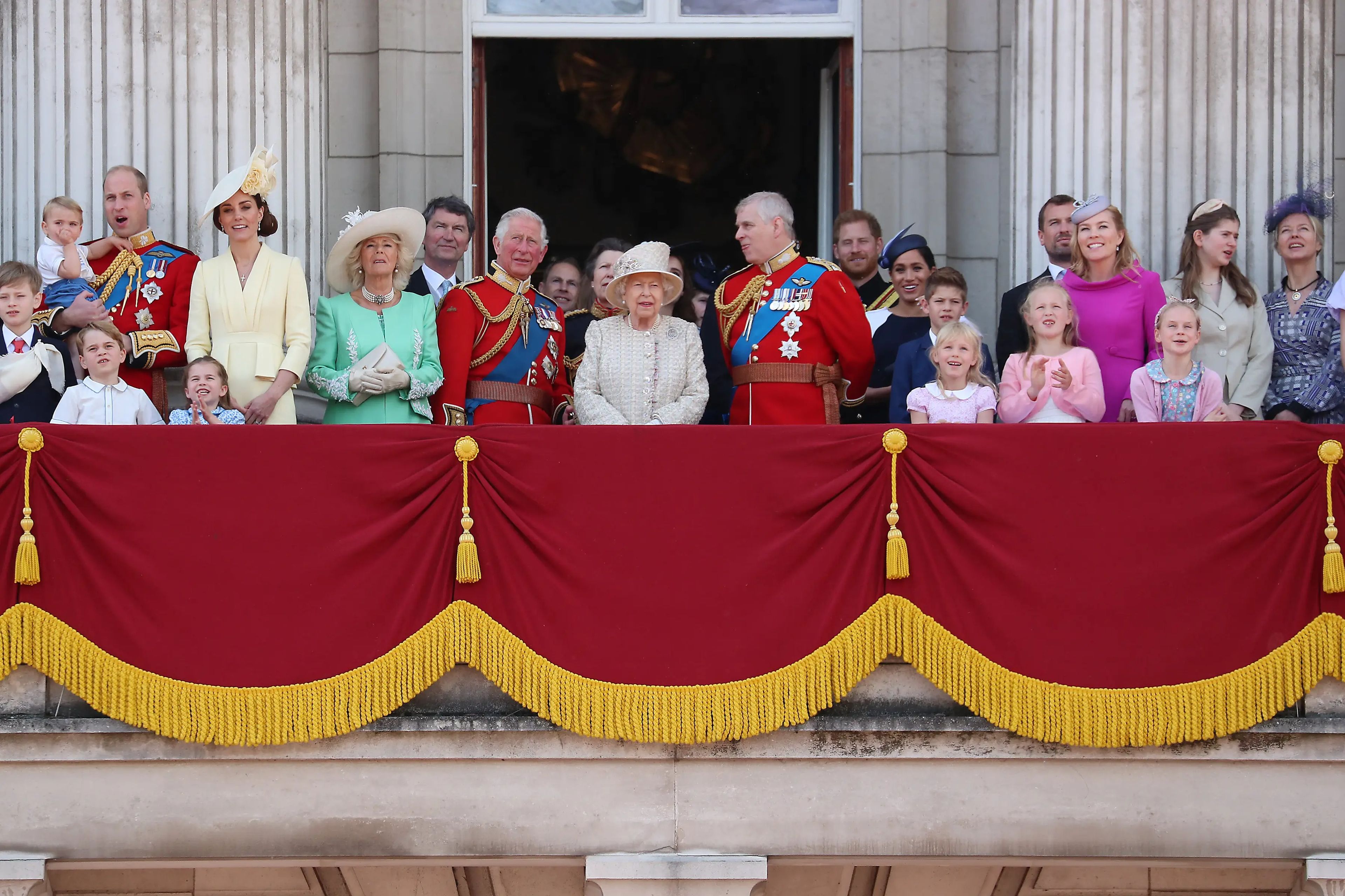Miembros de la Familia Real Británica en 2019.