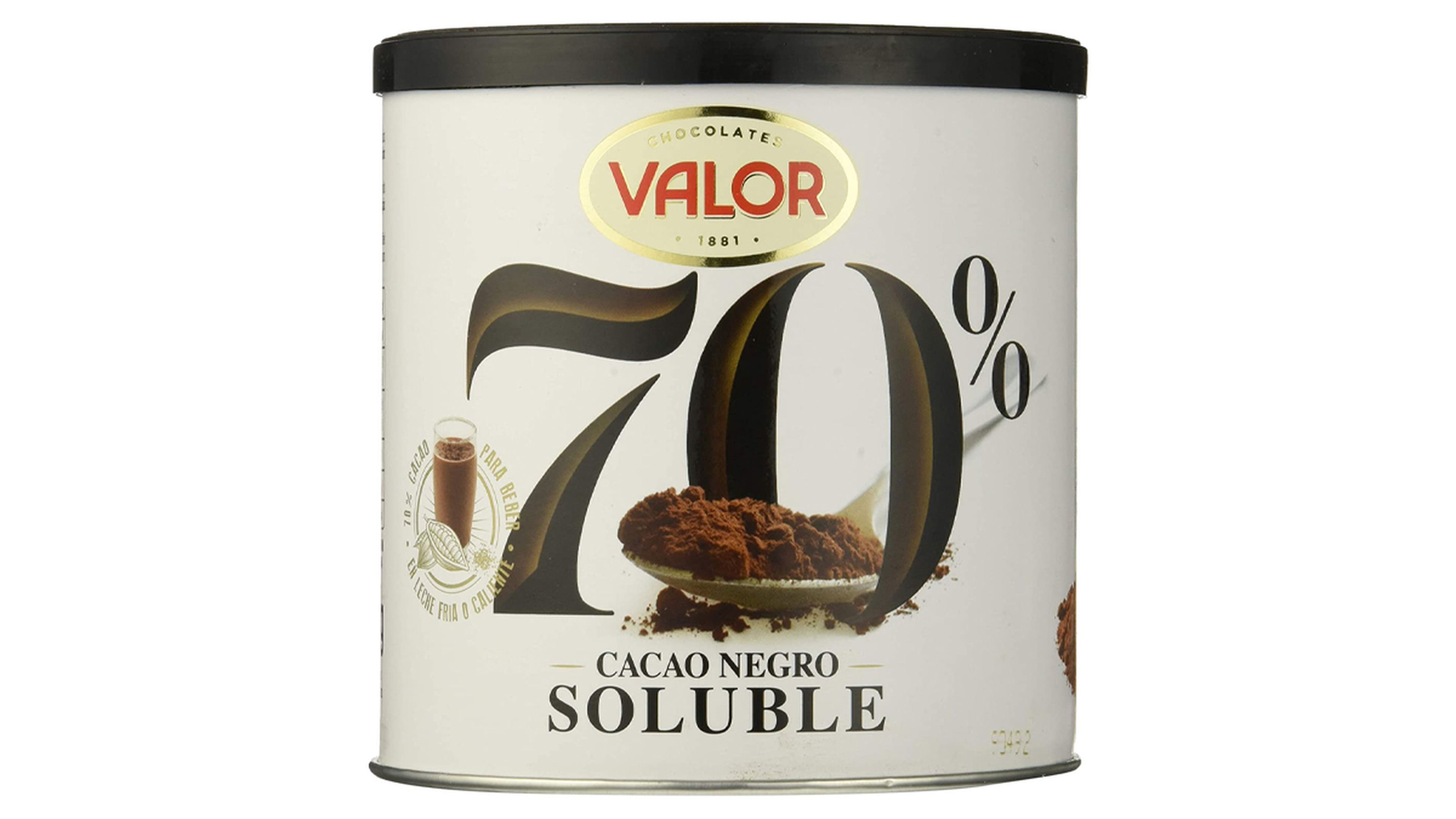 Valor Cacao Soluble Negro 70%