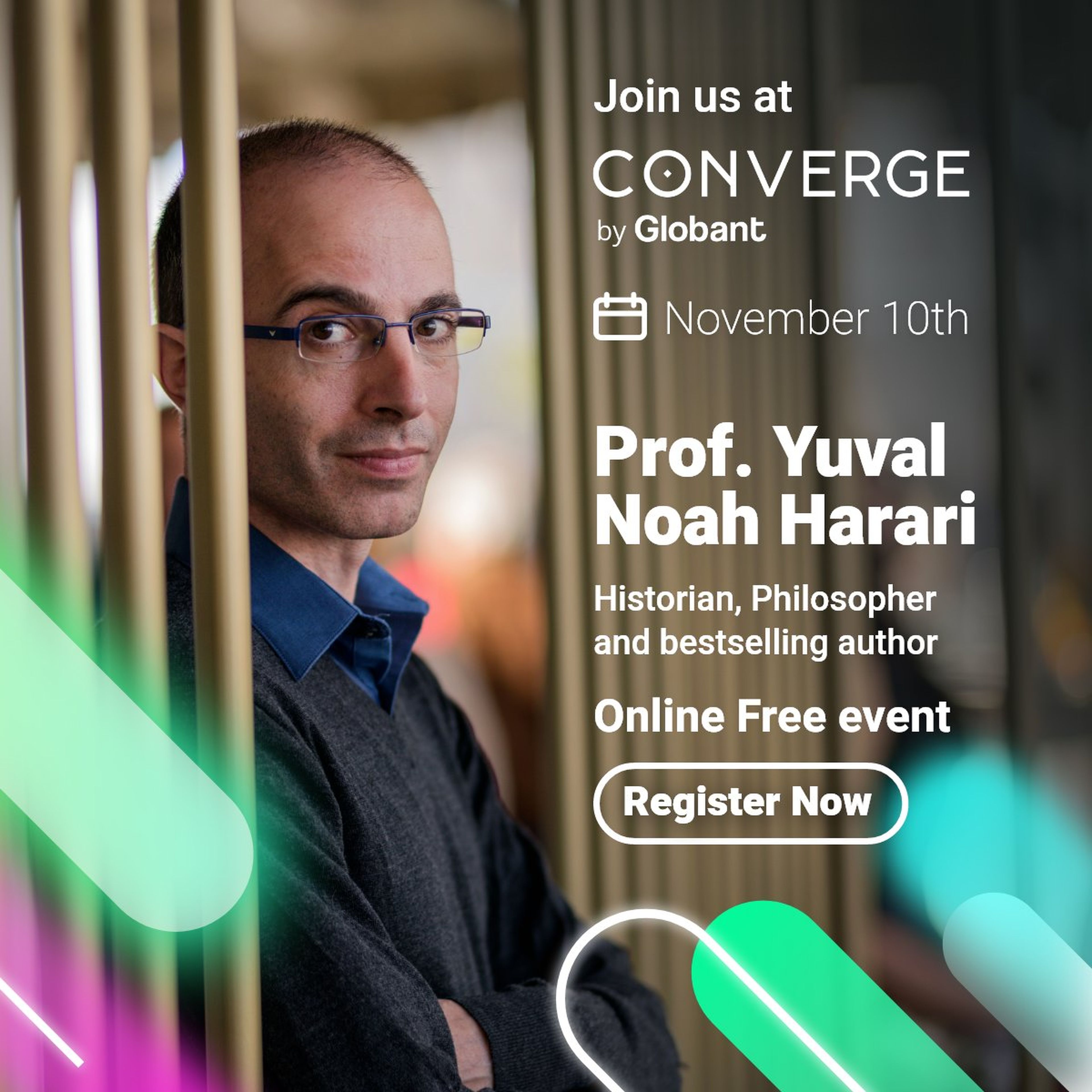 Yuval Noah Harari, autor de Sapiens, ponente en Converge