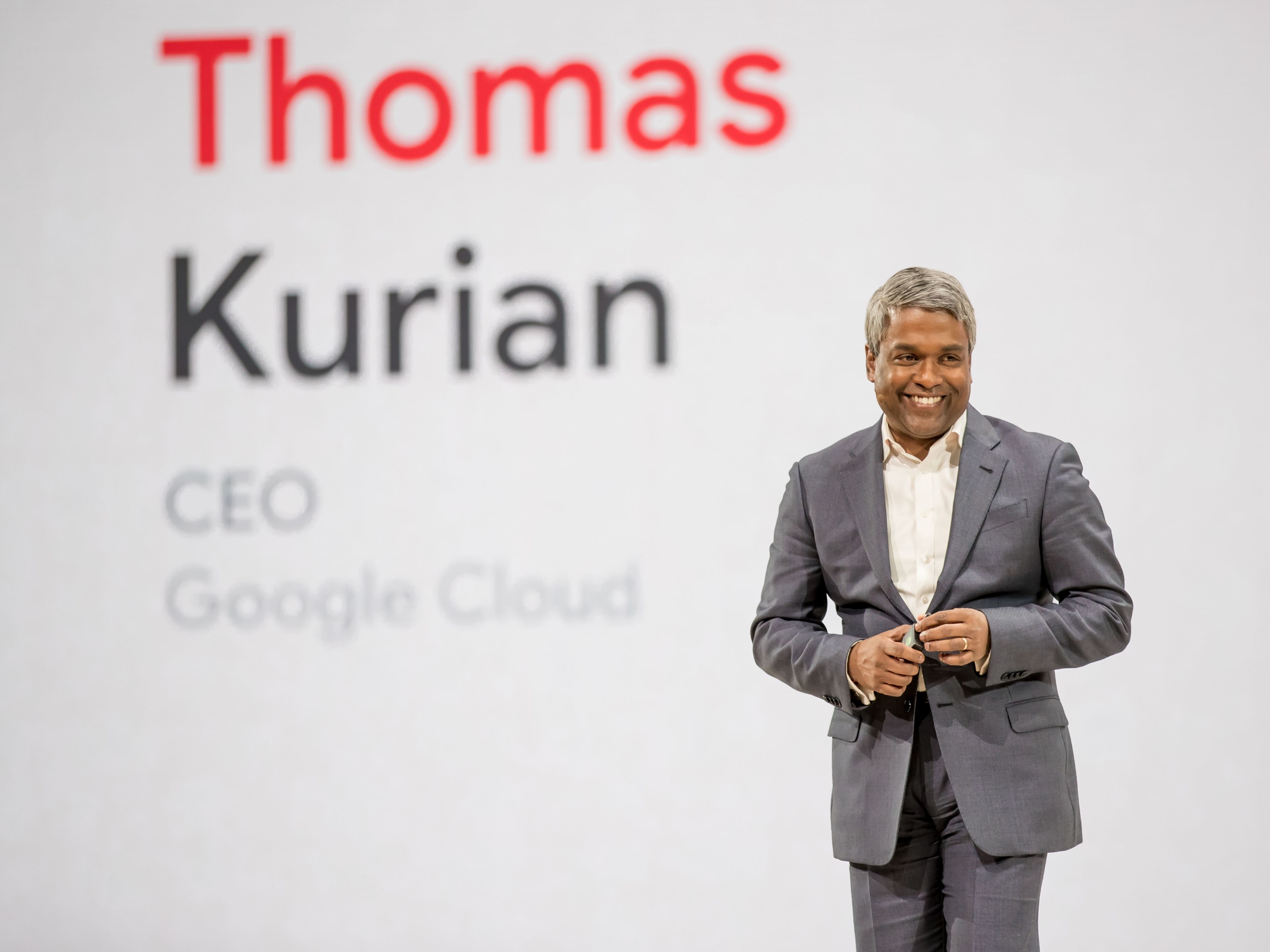 El director general de Google Cloud, Thomas Kurian, en Google Cloud Next 2019.