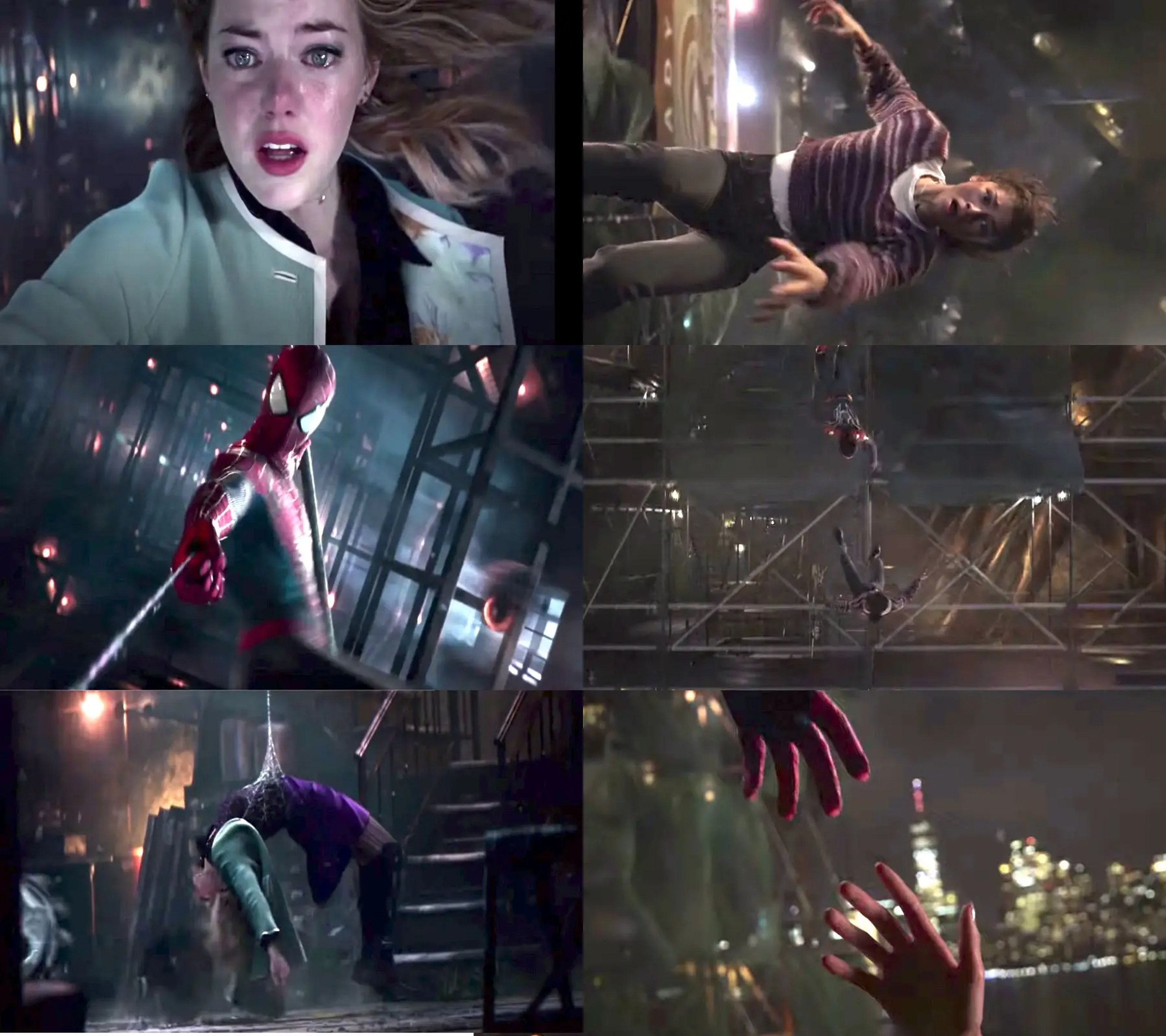 Emma Stone como Gwen Stacy en 'The Amazing Spider-Man 2' y Zendaya como MJ en 'Spider-Man: No Way Home'.