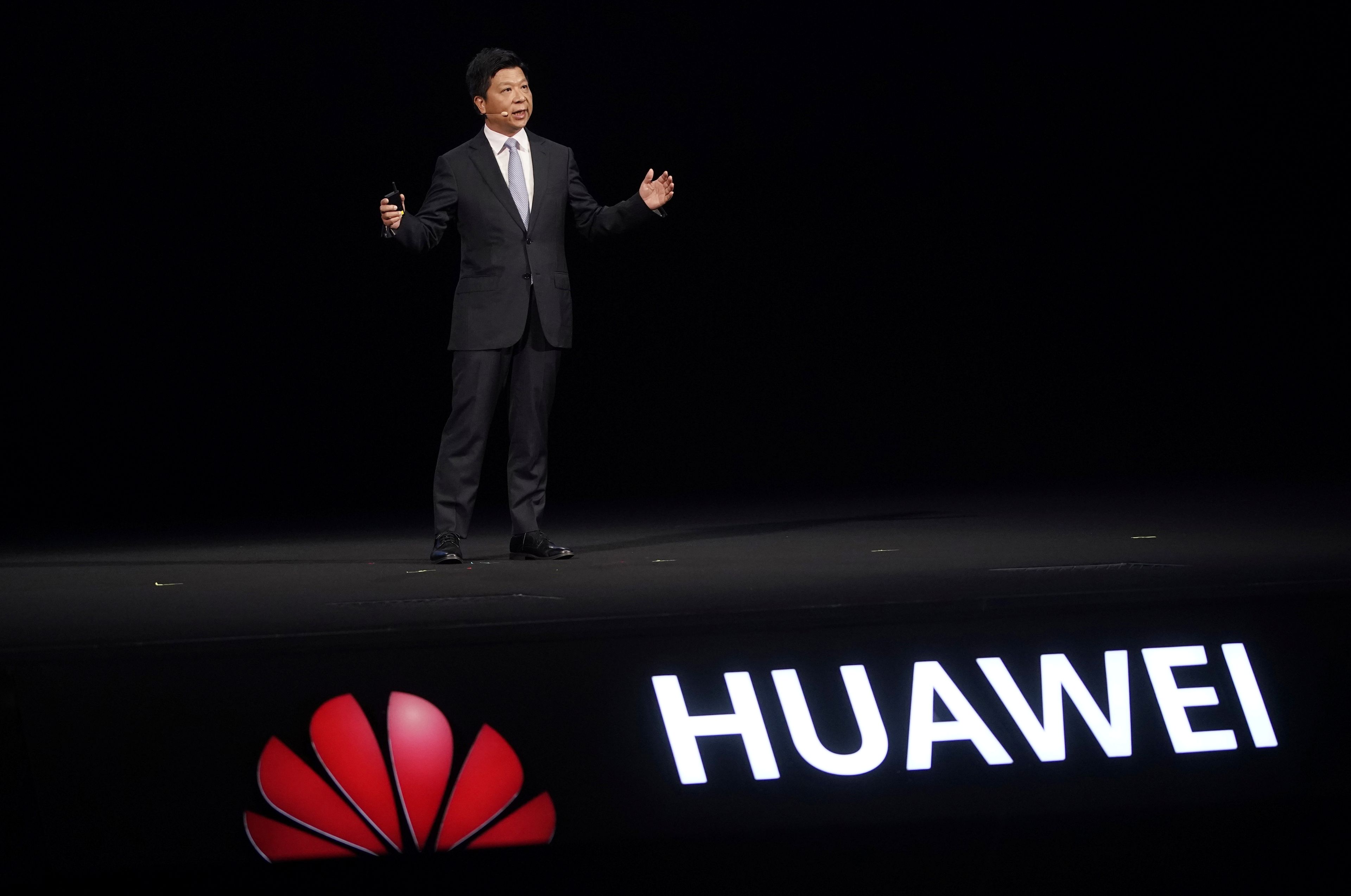 Guo Ping, presidente rotatorio de Huawei.