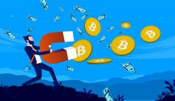 Ilustración sobre el bitcoin y las criptomonedas