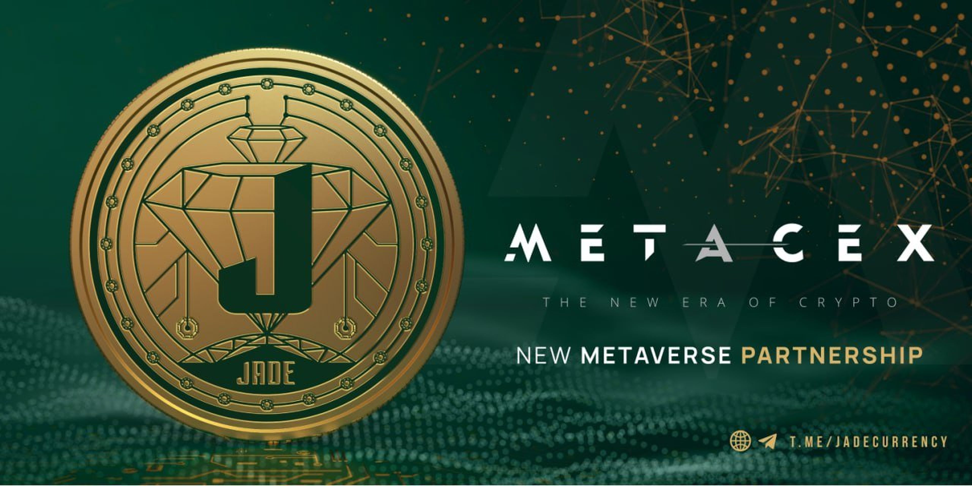 Imagen del exchange del metaverso MetaCex, con el que JADE está asociado.