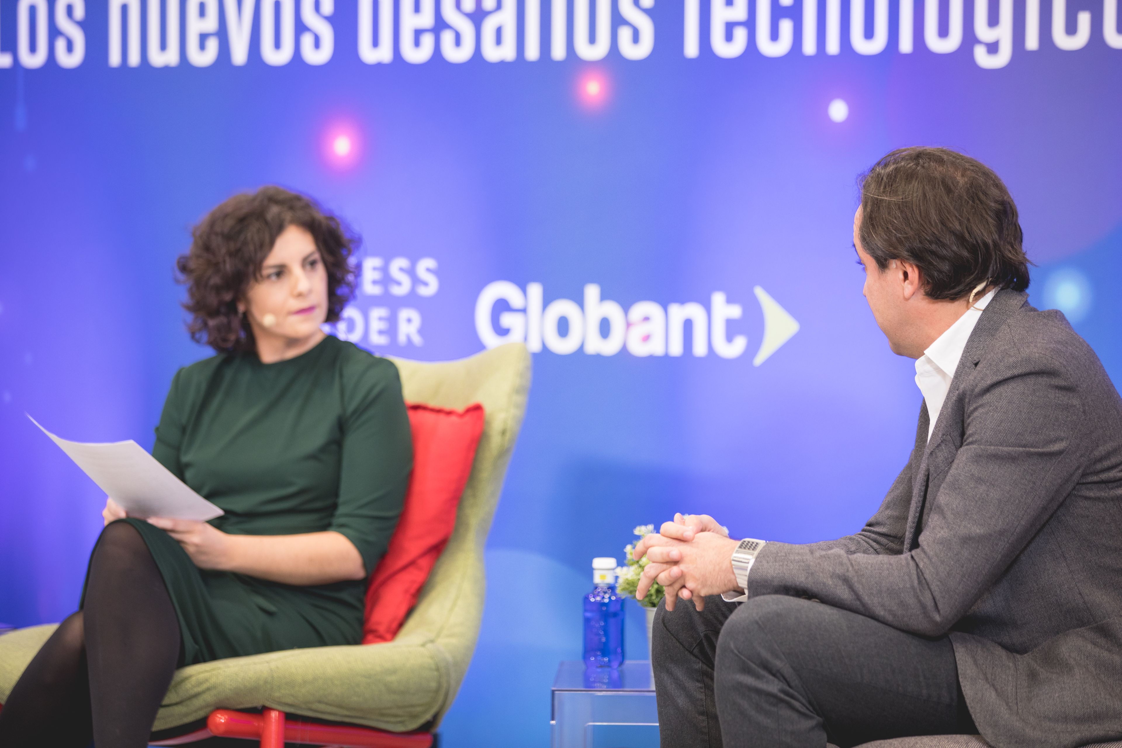 Yovanna Blanco (Business Insider) charla con Luis Ureta (Globant).