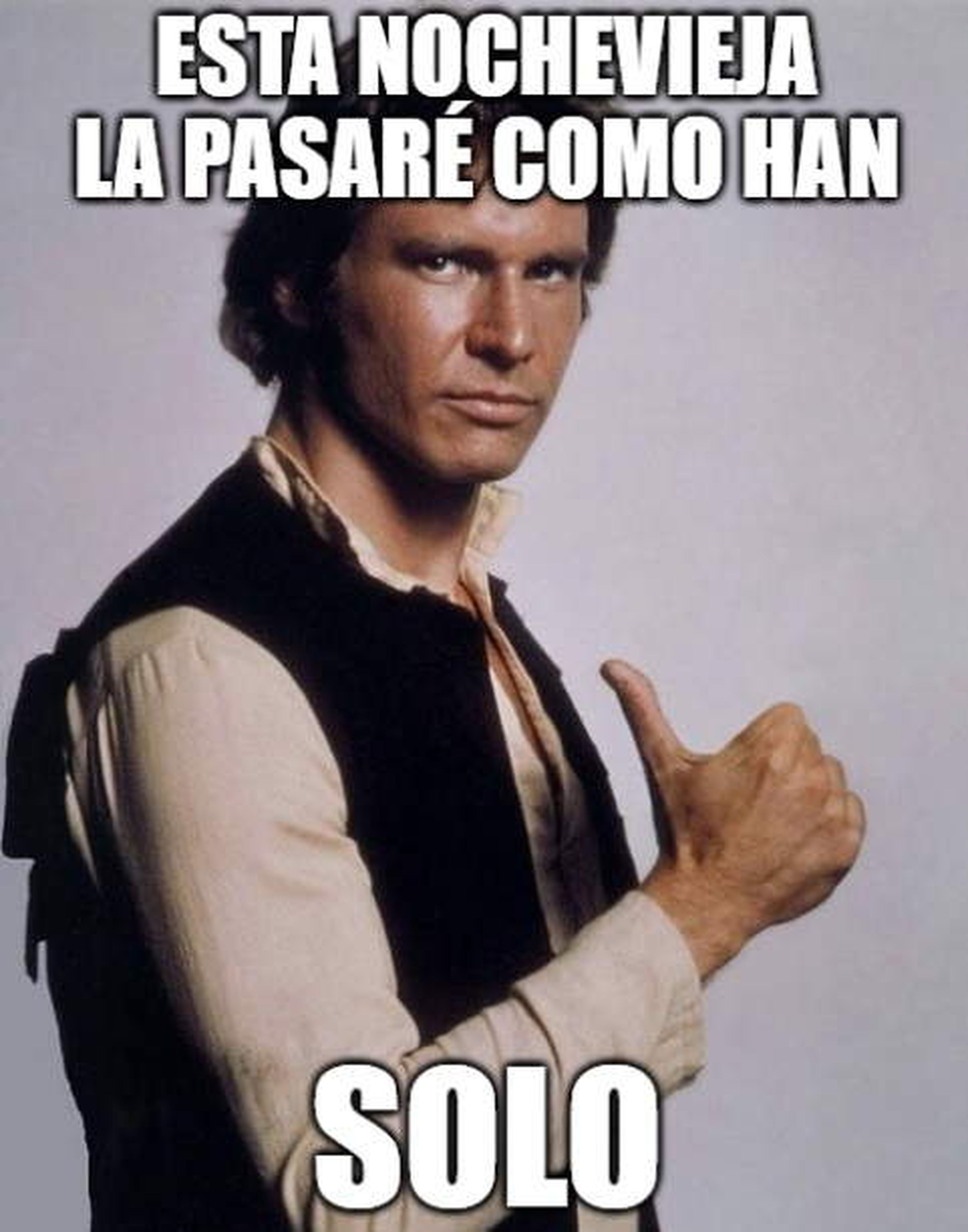 Meme de Nochevieja de Han Solo