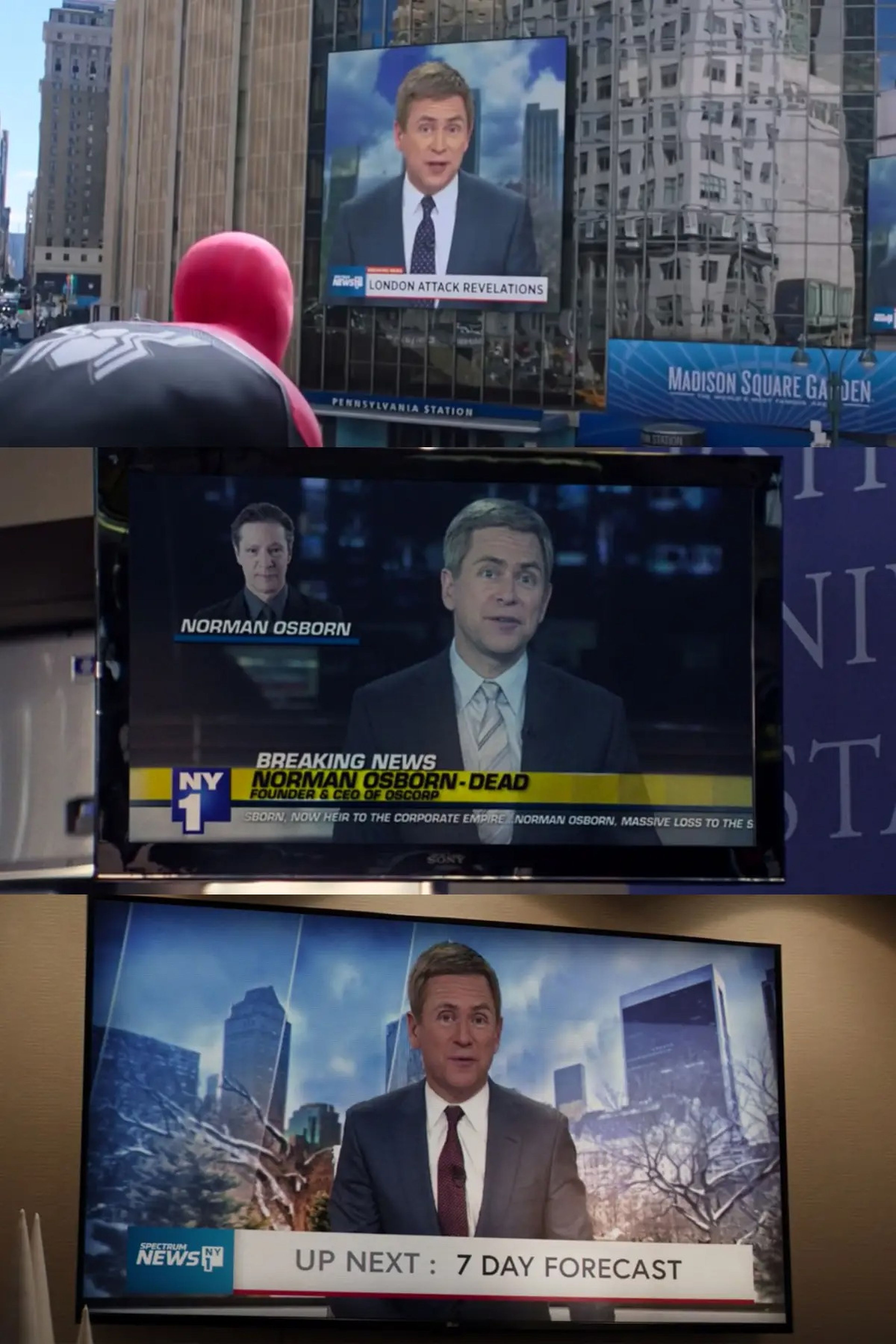 El presentador de noticias Pat Kiernan aparece en 'Spider-Man: Lejos de casa', 'The Amazing Spider-Man 2' y 'Ojo de halcón'.