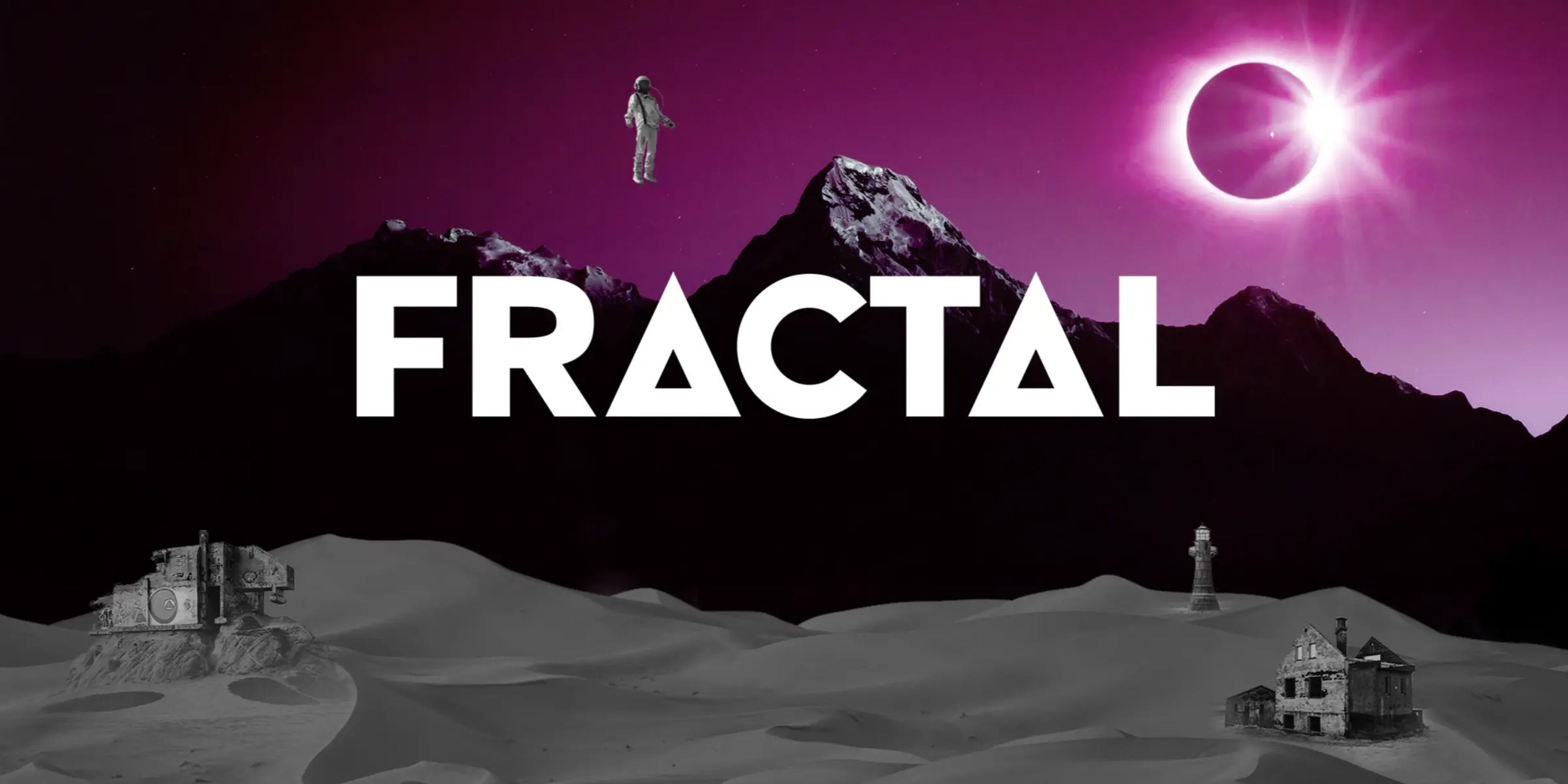 El logo de Fractal, un mercado para los tokens de criptojuegos basados en redes de blockchain.