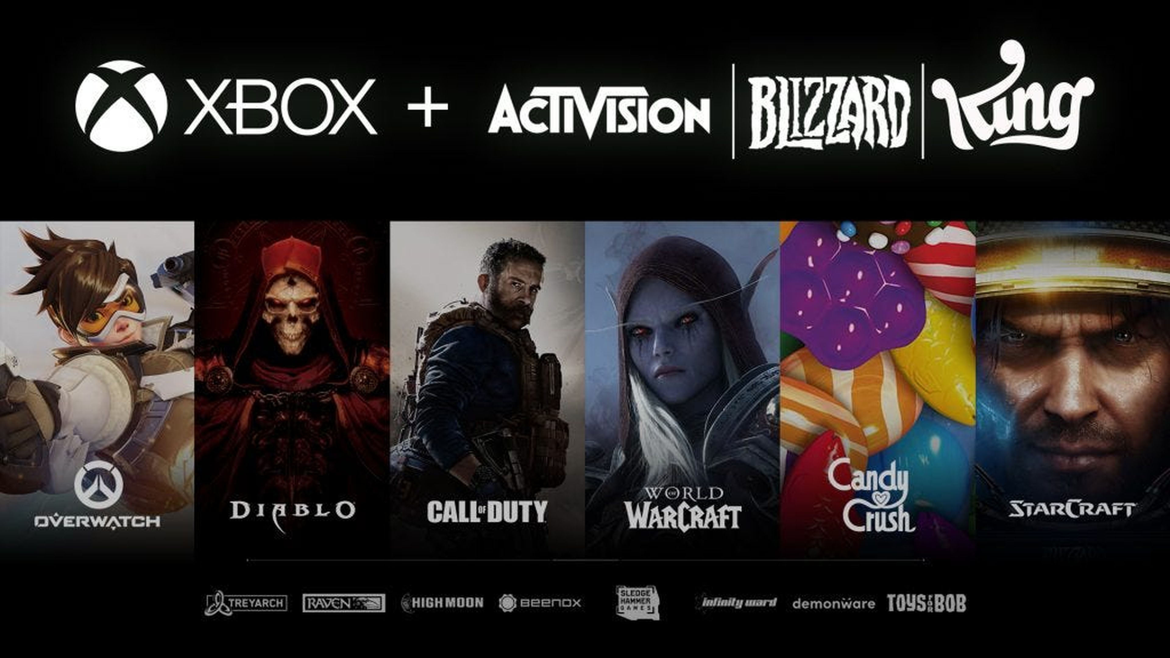 El acuerdo de Microsoft con Activision situará varios juegos populares bajo el paraguas de Microsoft.