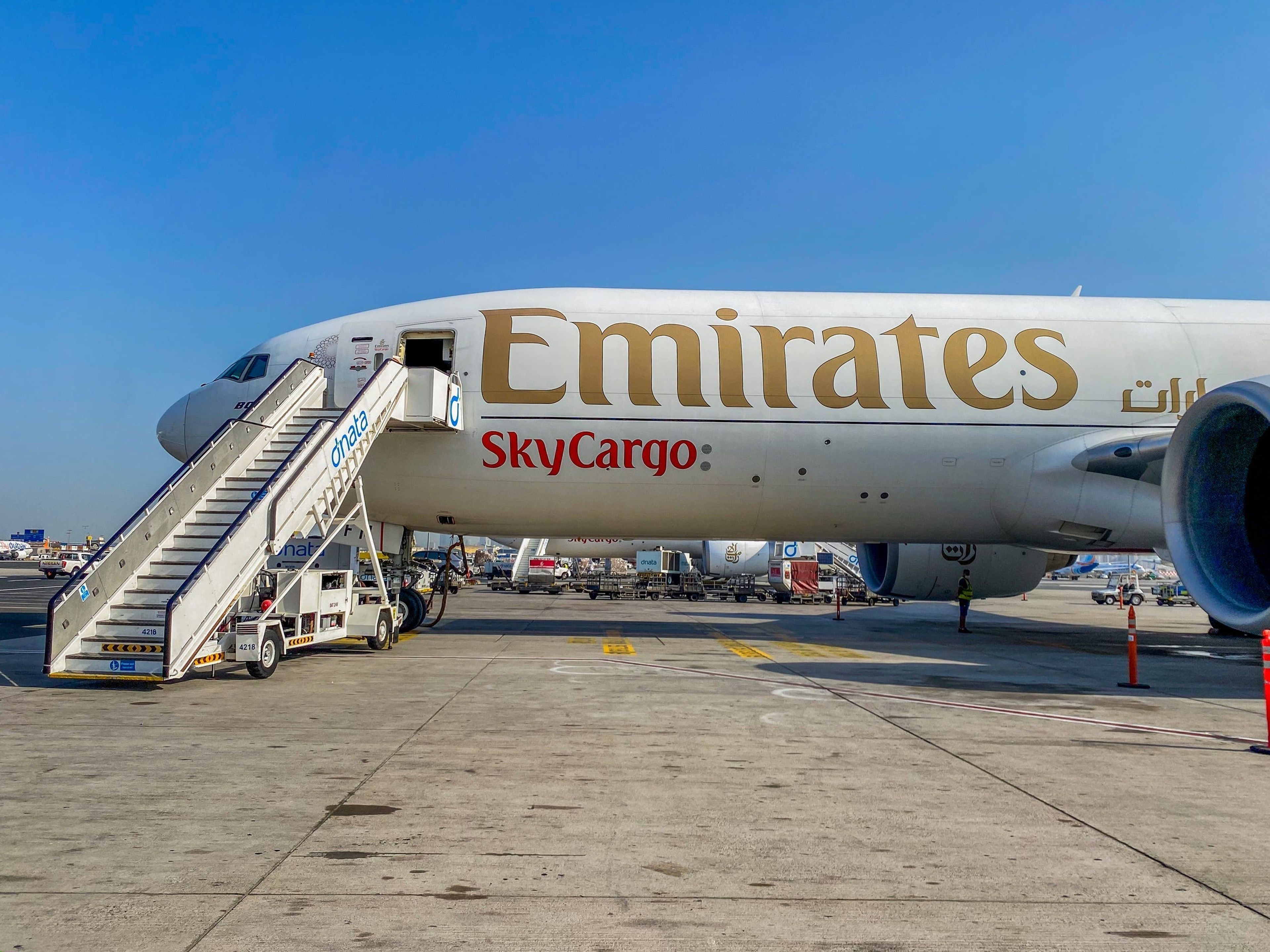 Emirates SkyCargo en Dubai.
