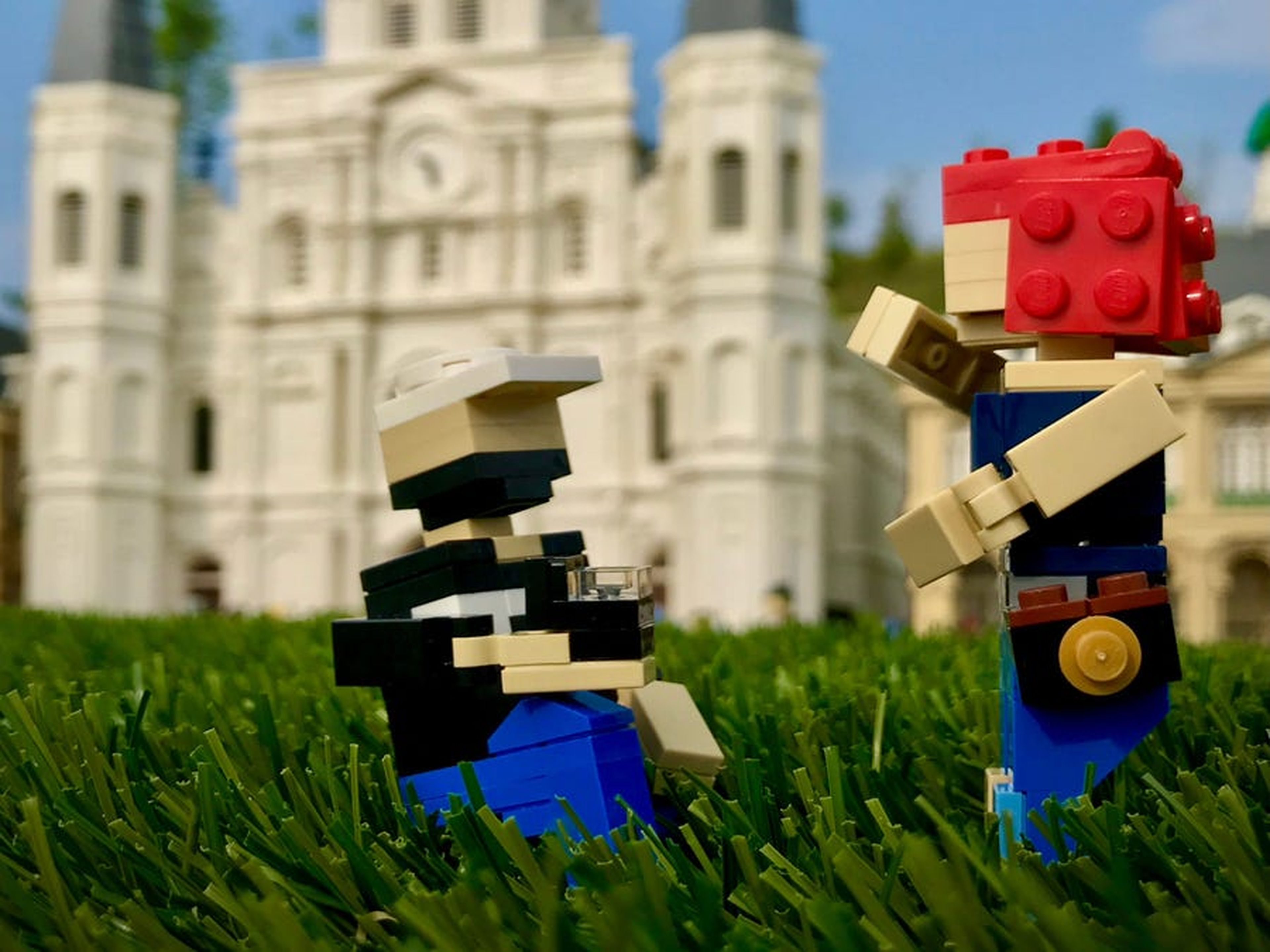 Una construcción de Lego en Miniland.