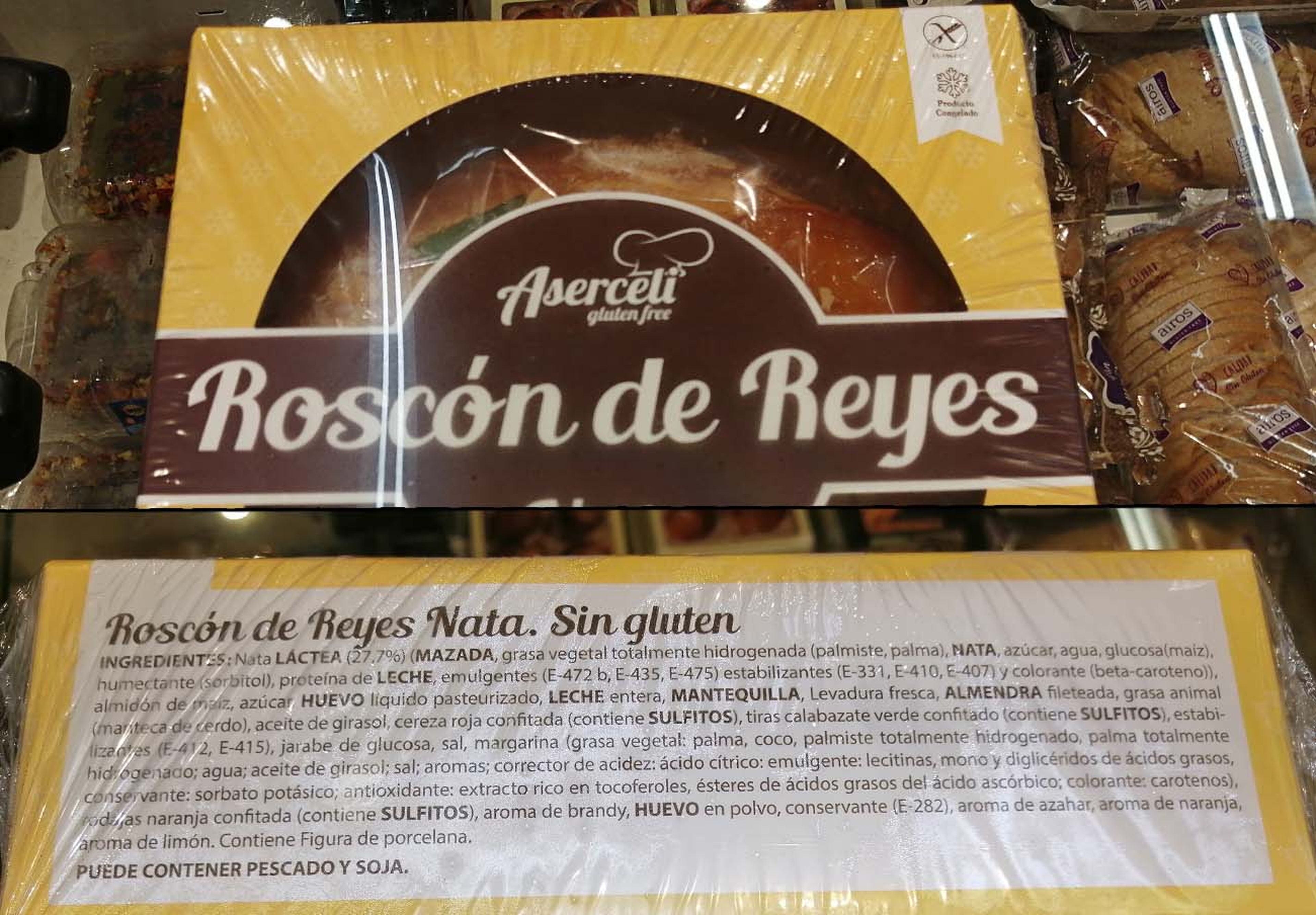 Roscón de Reyes fabricado por Aserceli para supermercados MAS.
