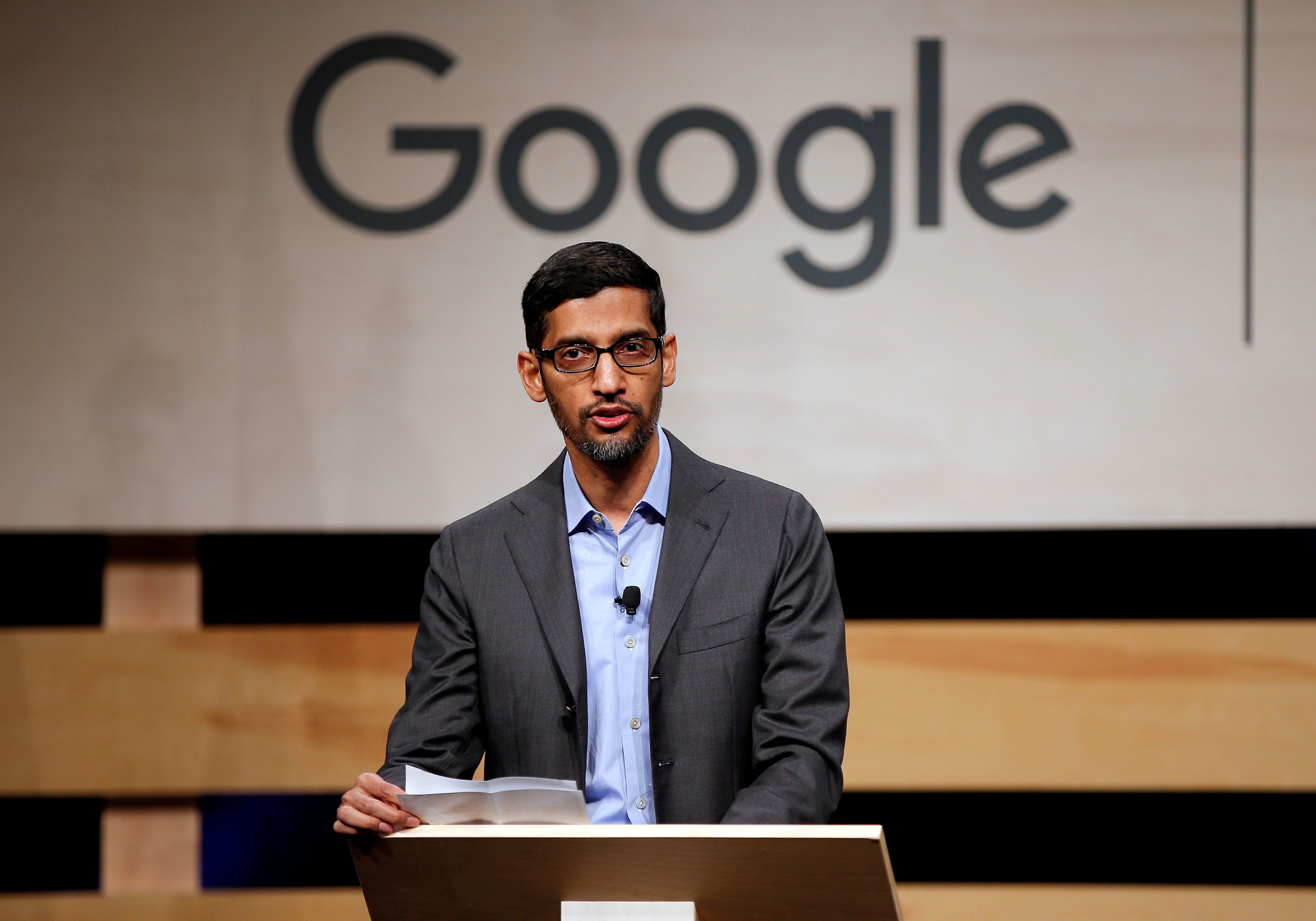 Sundar Pichai, CEO Google. 