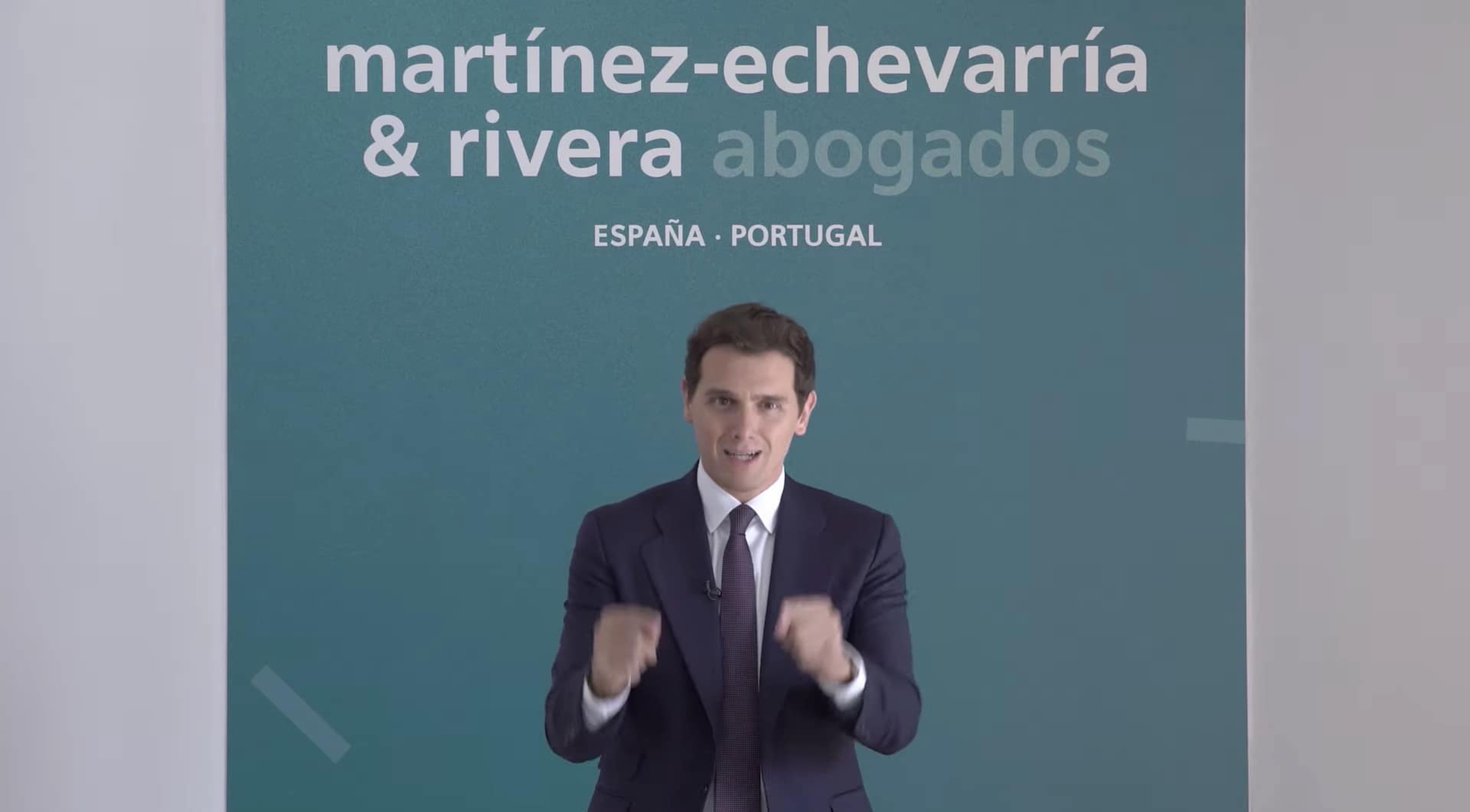 Albert Rivera en un vídeo de Martínez Echevarría.