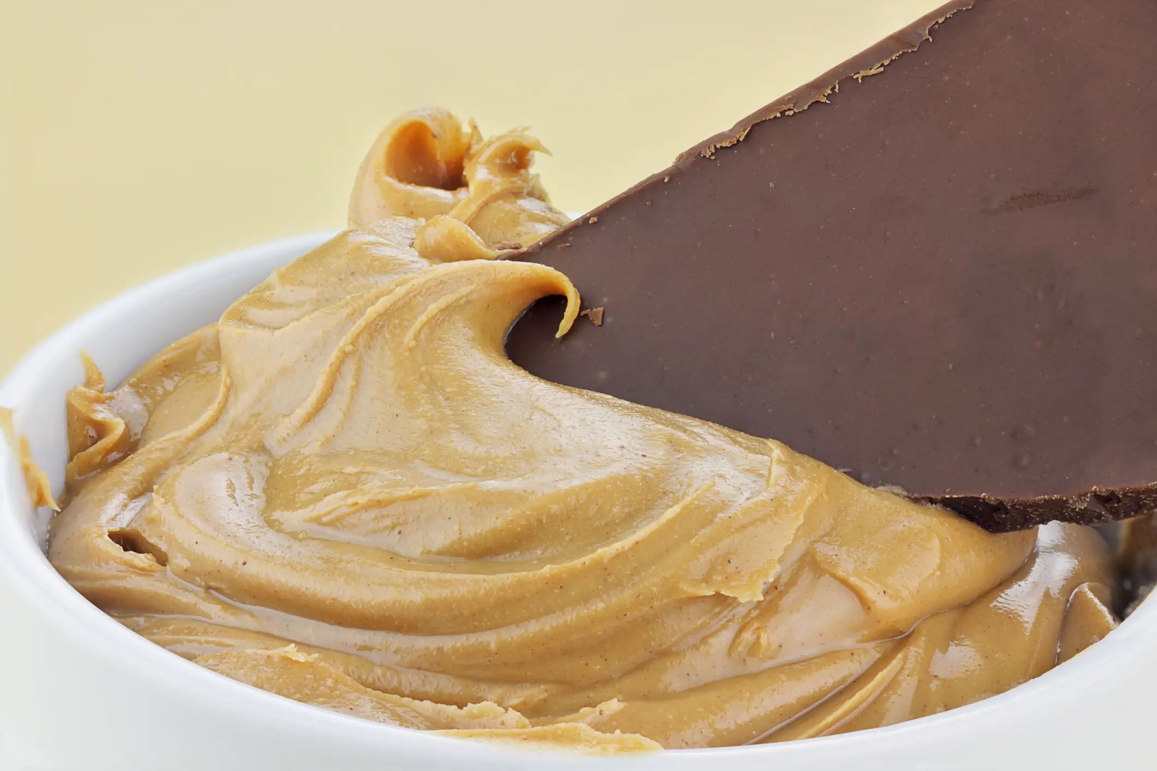 Dark chocolate and peanut butter is a delicious combination.