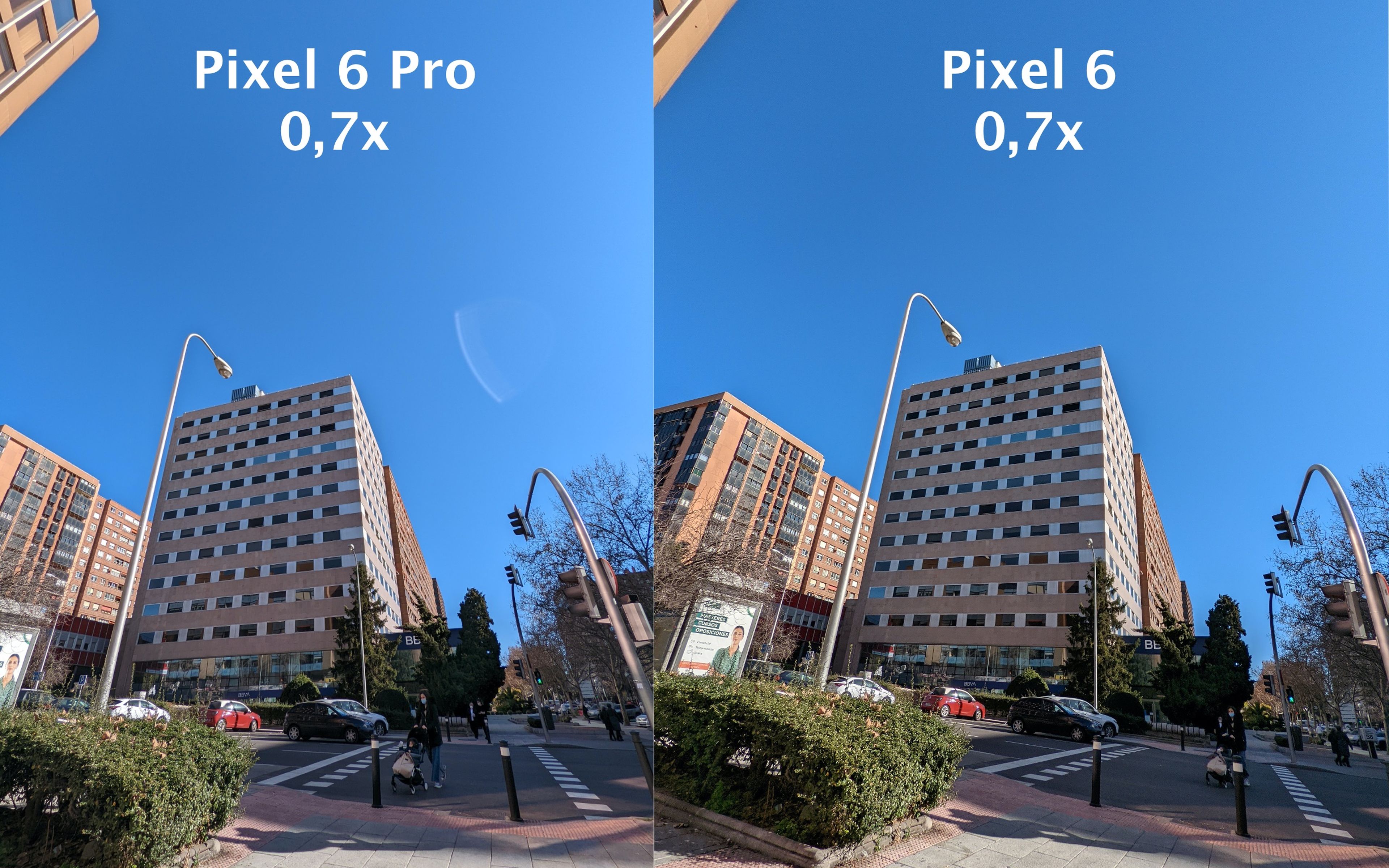 Gran angular Pixel 6 comparativa